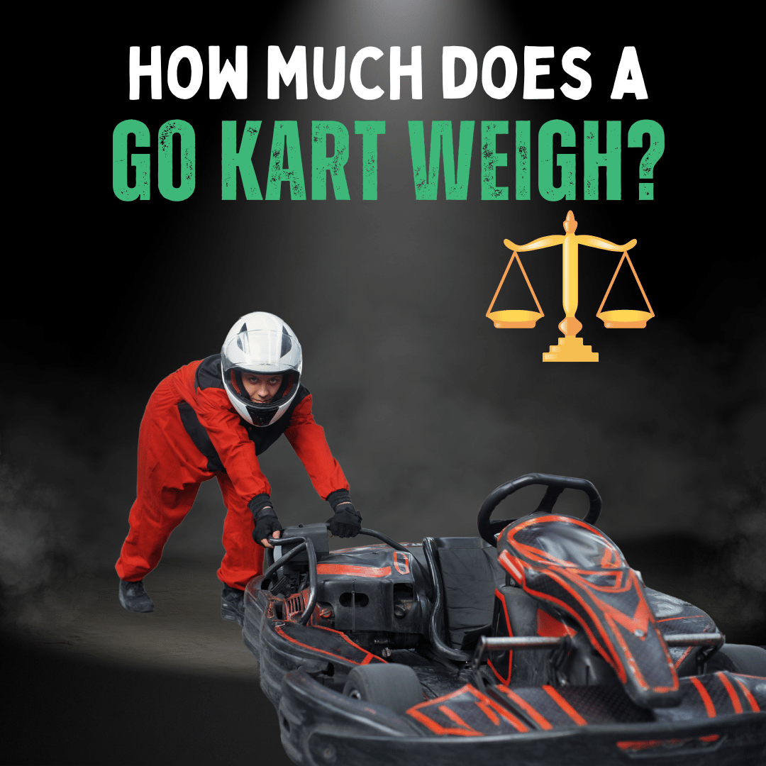 A go karter pushing his go kart