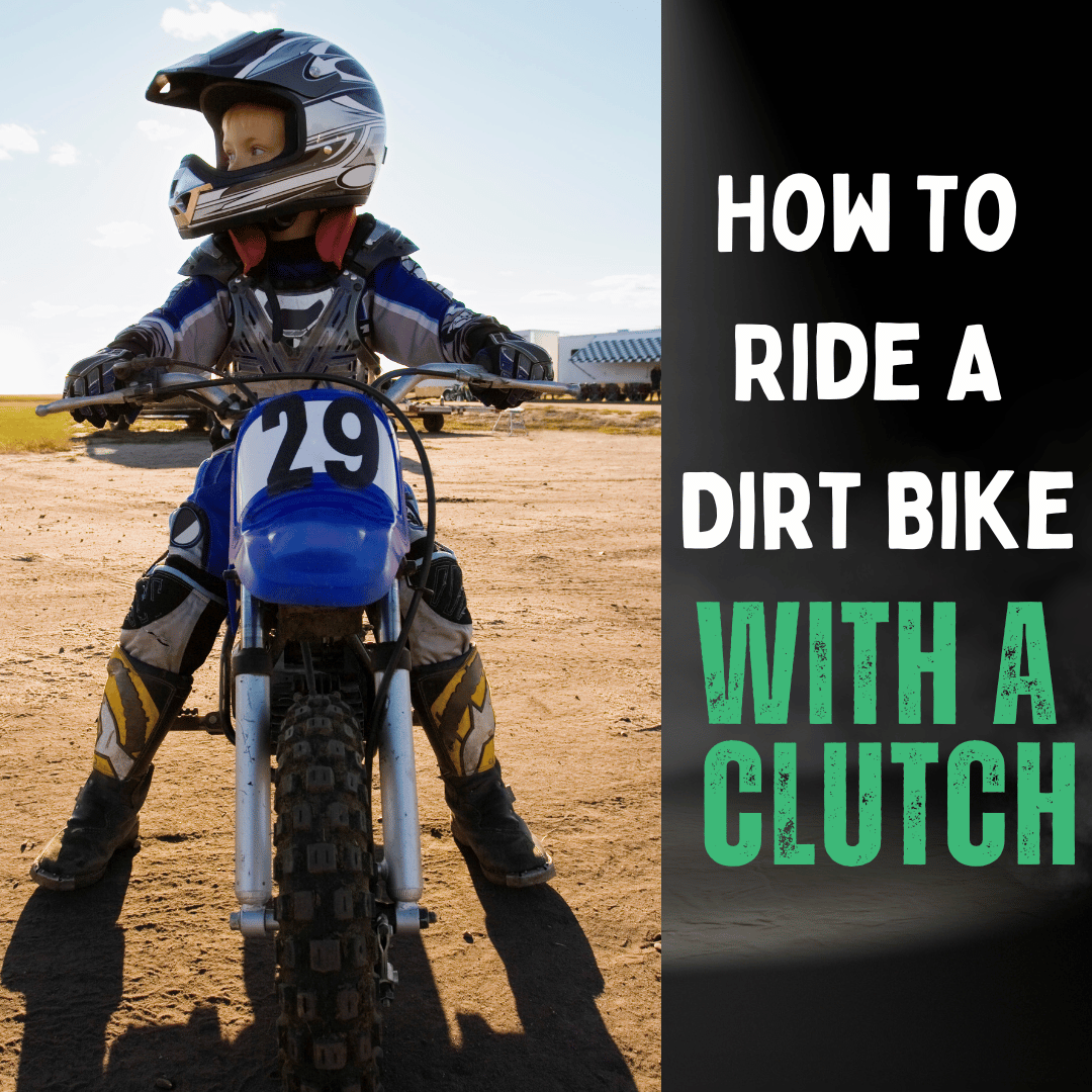 a small child sitting on a dirt bike looking left