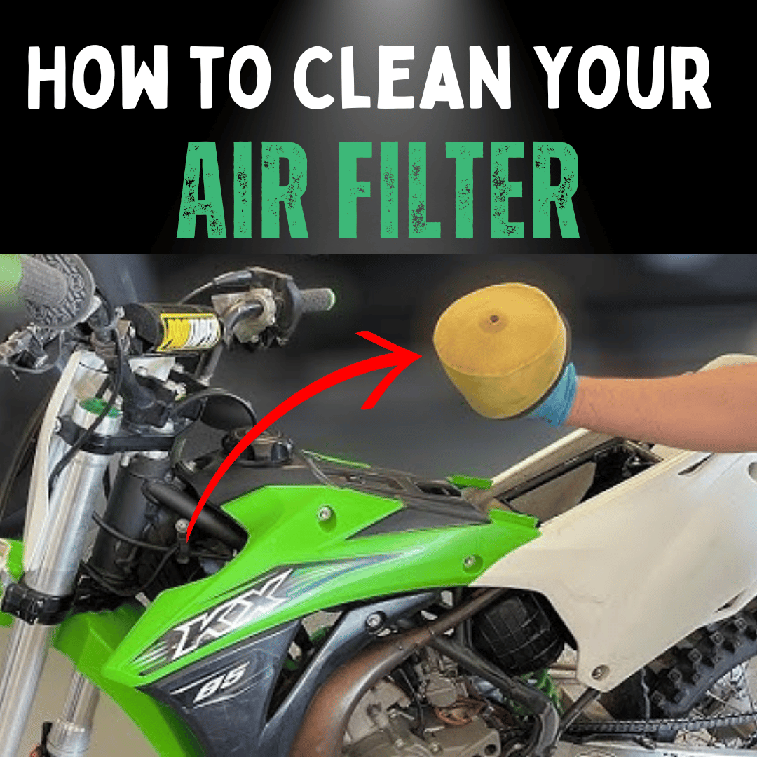 a hand holding a motorcycle air filter