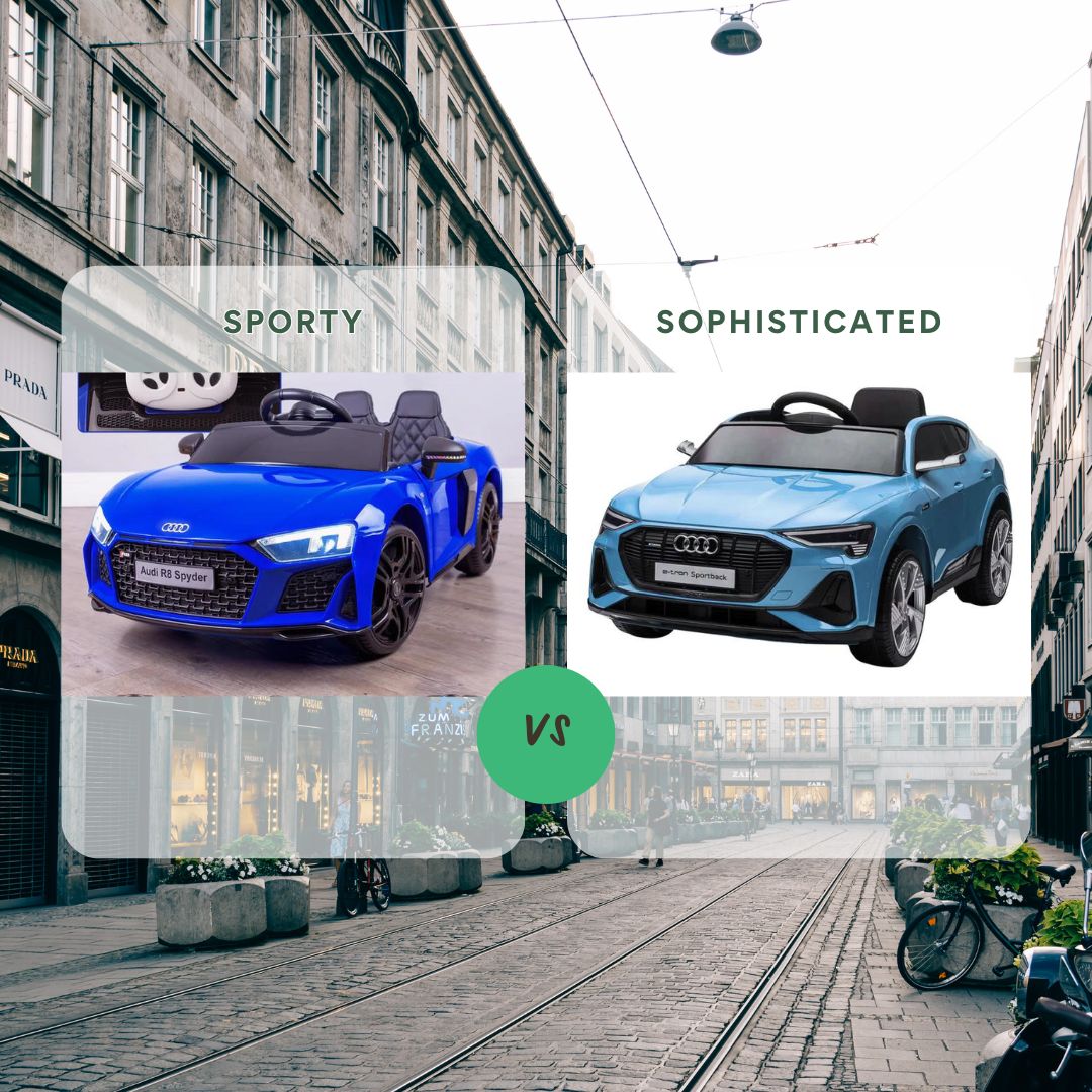 What Is The Difference Between The Audi R8 and the Audi E-Tron Kids Cars