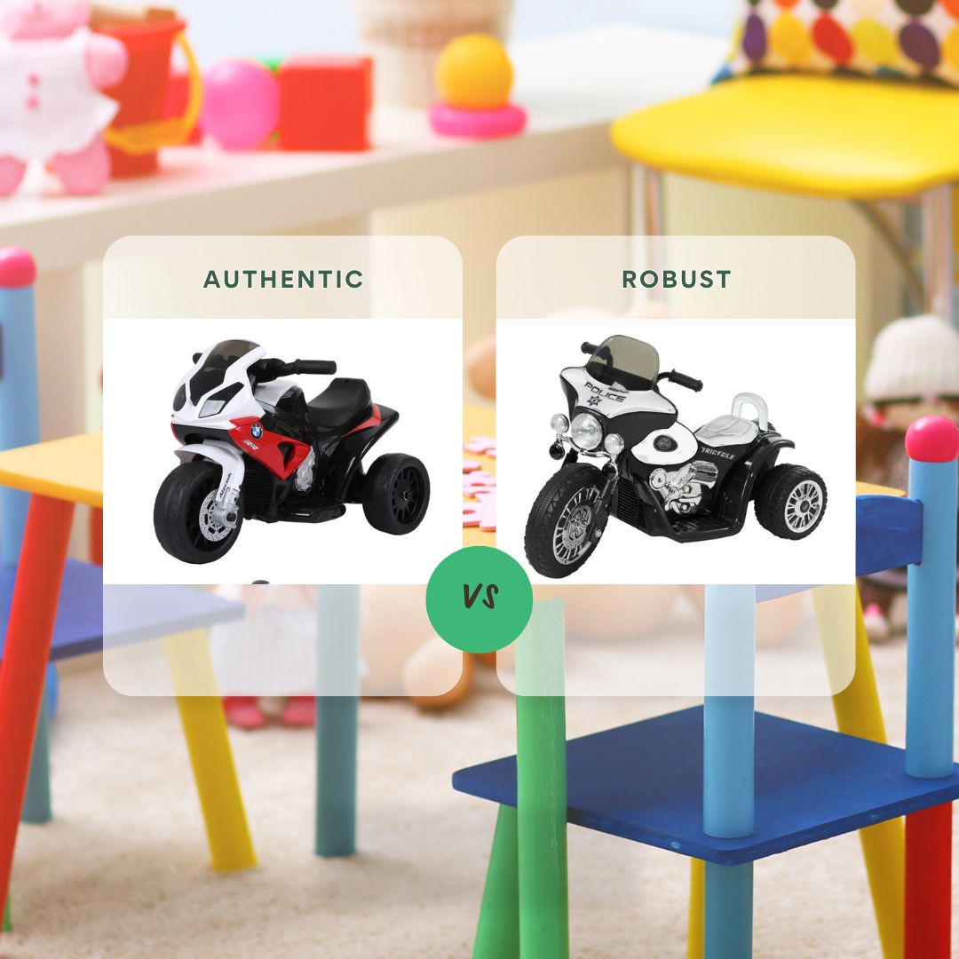 What Is The Difference Between The BMW S1000RR 6v and the Harley Style 6V Battery Electric Police Trike?