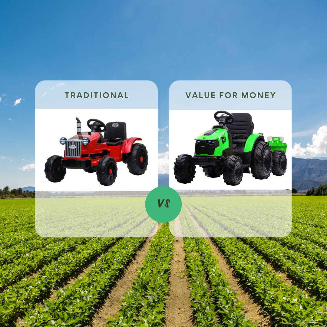 What Is The Difference Between The RiiRoo Classic Tractor and the RiiRoo 24V Battery Electric Tractor with Trailer?
