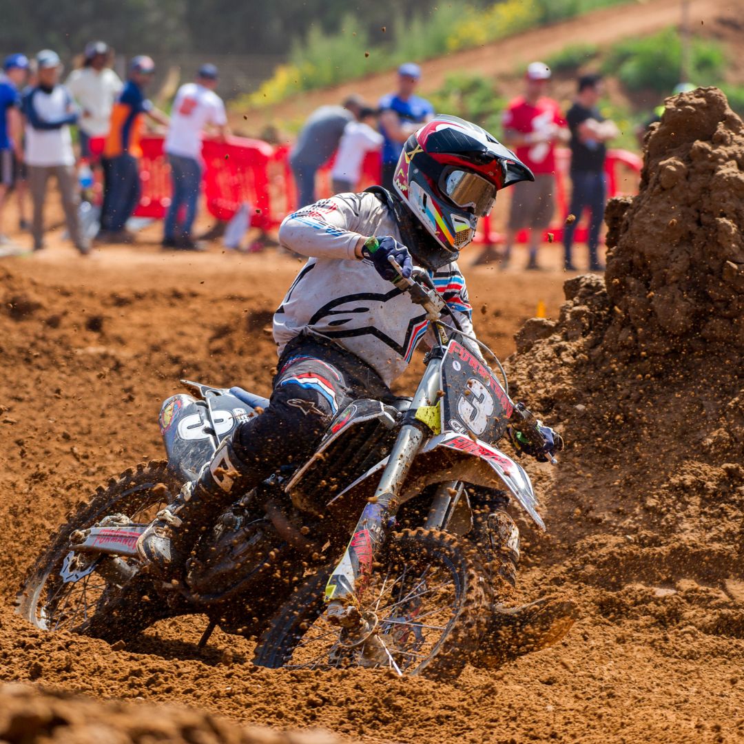 dirt bike on a track