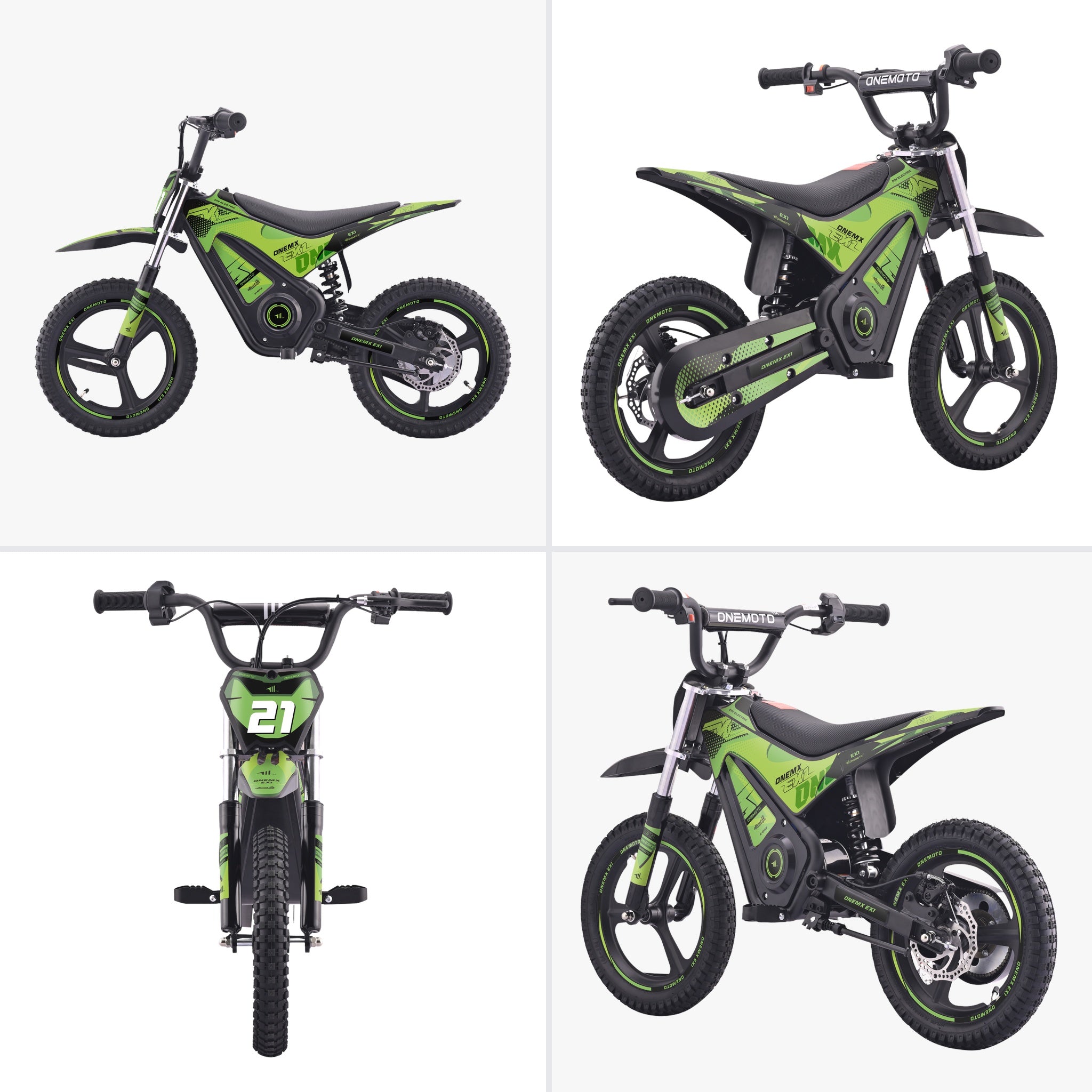 06-onemx-ex1-14-inch-kids-electric-pit-bike-green-all-angles.jpg