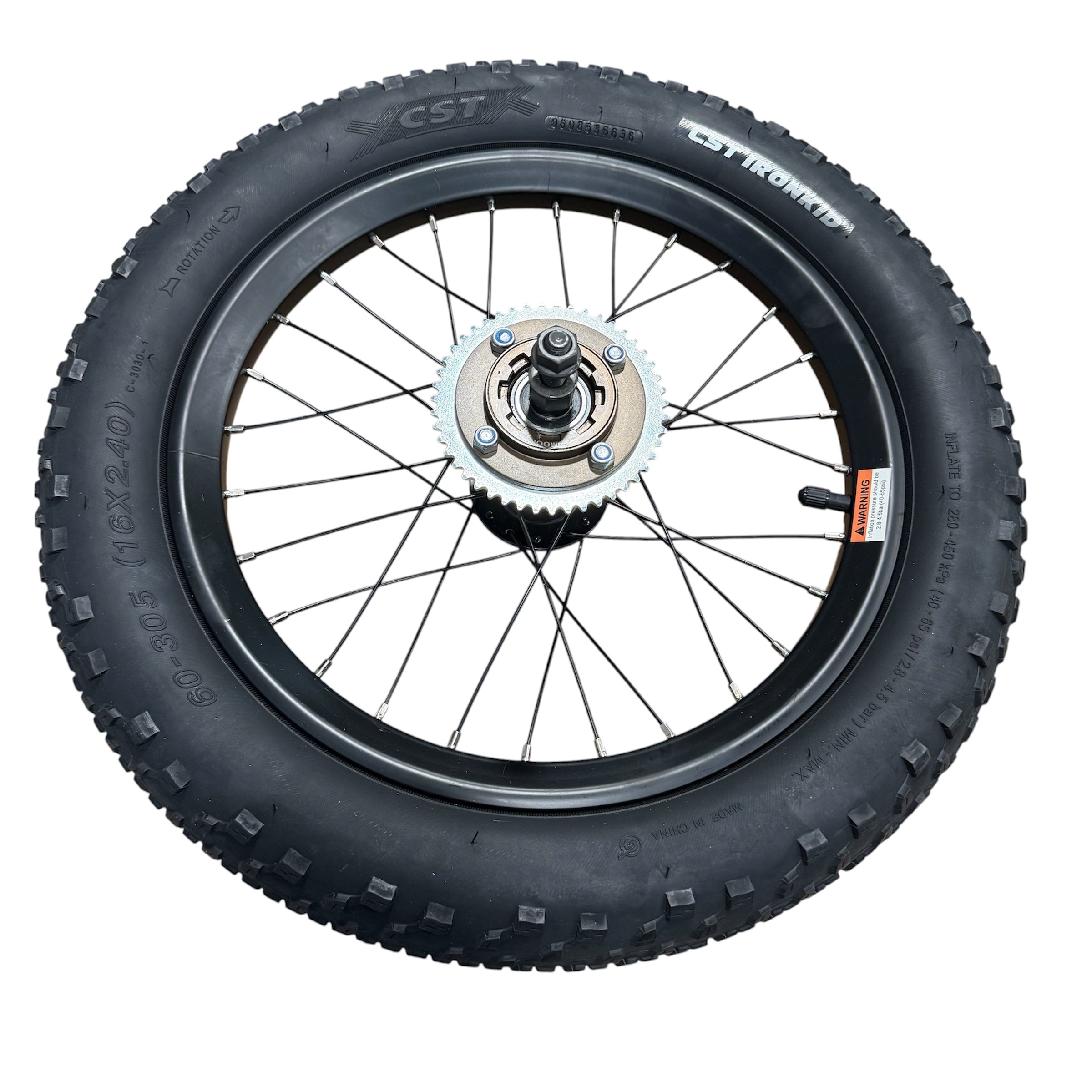 Replacement Wheel for Kids Ride on's - KidCruiser Pro Bike 250W Balance Blazer - Rear - 104-2088