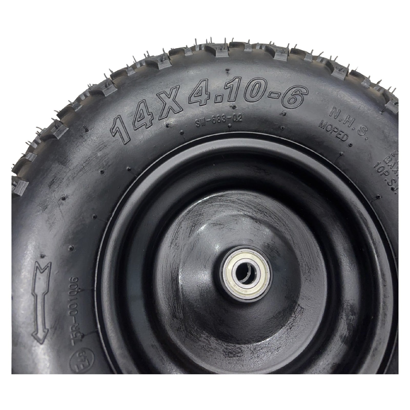 Replacement Wheel for Kids Ride on's - Front Right Wheel 6 inch for OneBuggy-EX2S - 104-3184