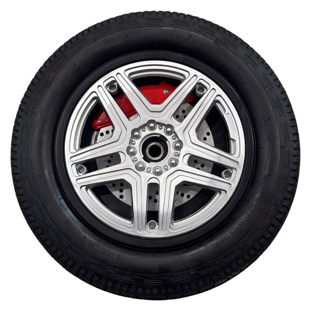 Replacement Wheel for Kids Ride on's - Tubeless Front Wheel - Maybach 650 - 104-3519