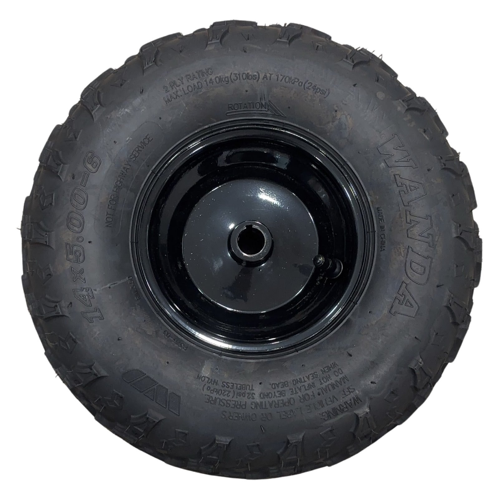 Replacement Wheel for Kids Ride on's - Front Right Wheel 6 inch for 98cc Go Kart OneKART-EX3S - 104-3183