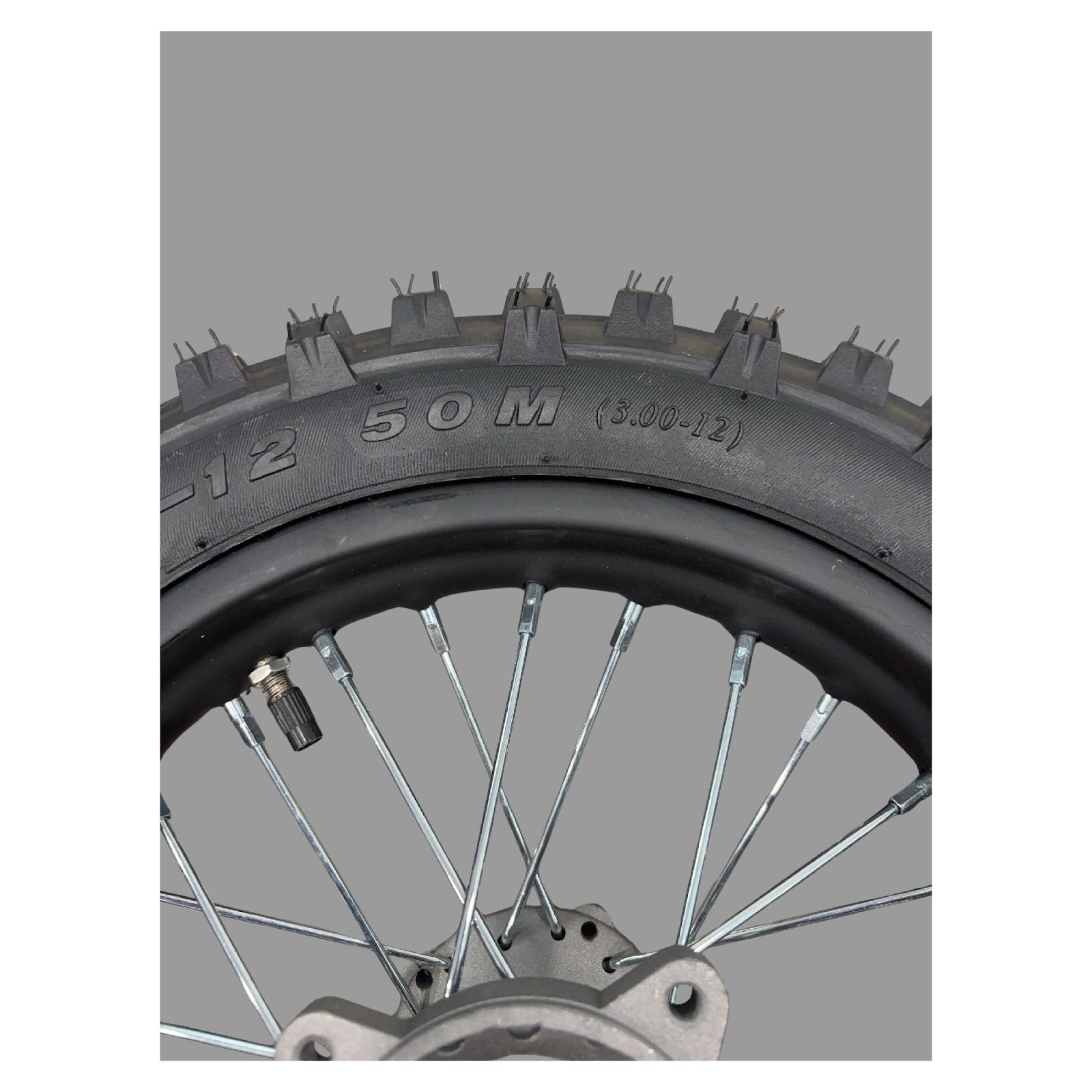 Replacement Wheel for Kids Ride on's - 12 inch rear wheel for OneMX-EX2S - 104-3119