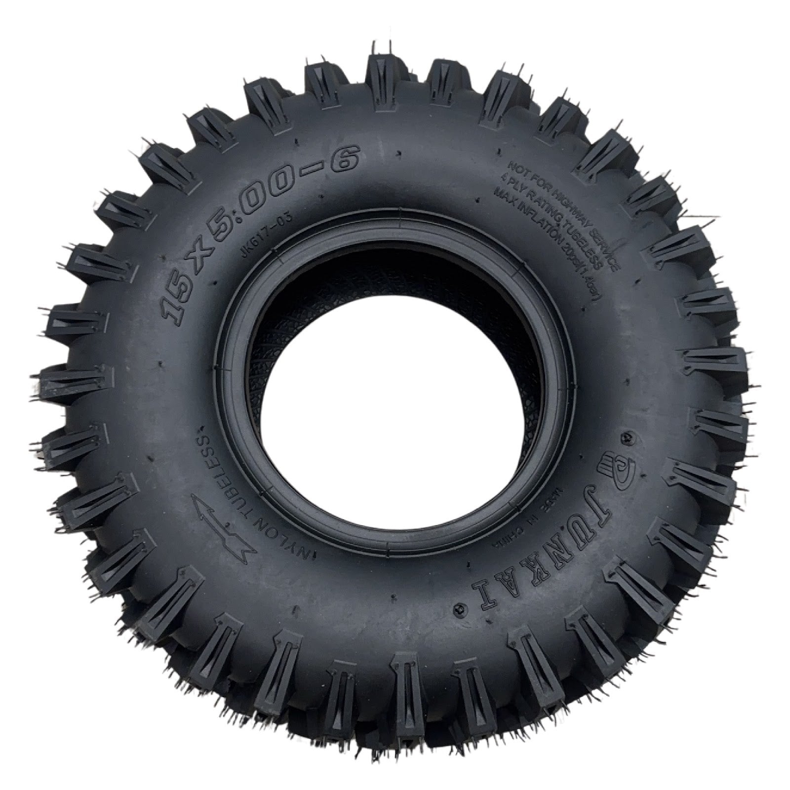 Replacement Wheel for Kids Ride on's - Tubeless Tyre 6 inch for UTV - 104-3132