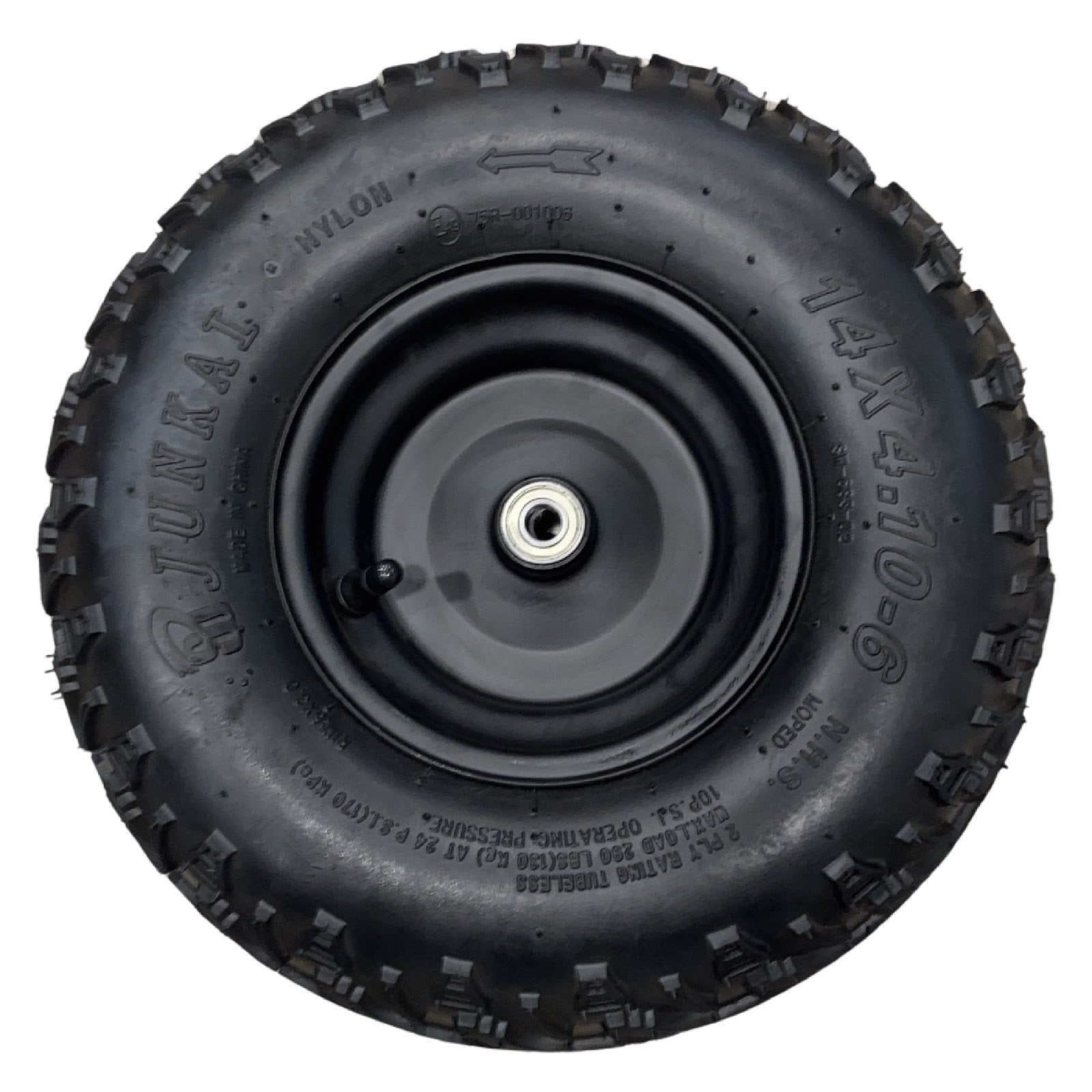 Replacement Wheel for Kids Ride on's - Front Left Wheel 6 inch for OneBuggy-EX2S - 104-3185