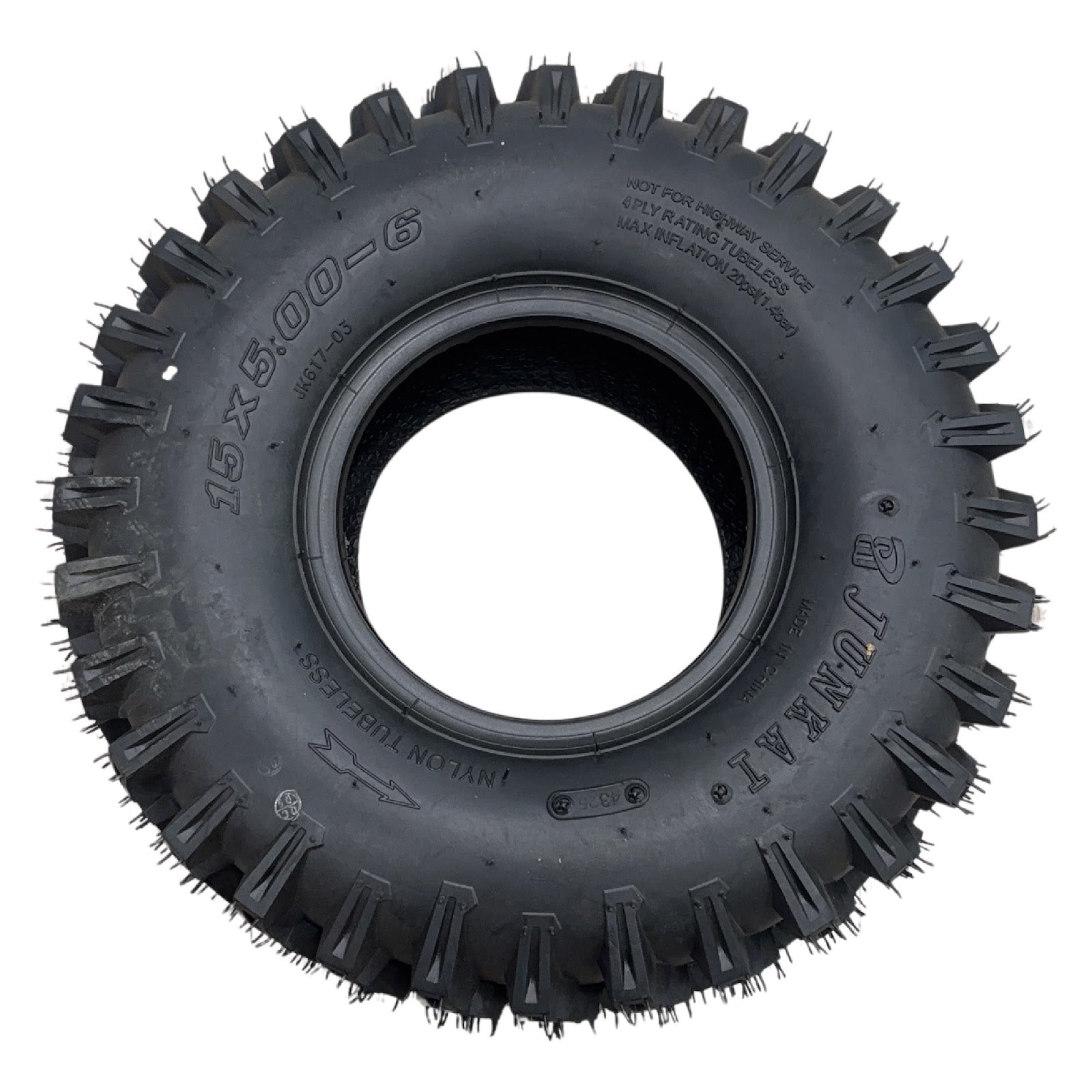 Replacement Wheel for Kids Ride on's - Tubeless Tyre 6 inch for UTV - 104-3132