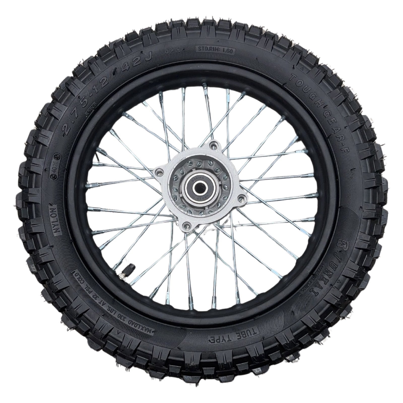 Replacement Wheel for Kids Ride on's - 12 inch Front Wheel for OneMX-Px2S 110cc - 104-3130
