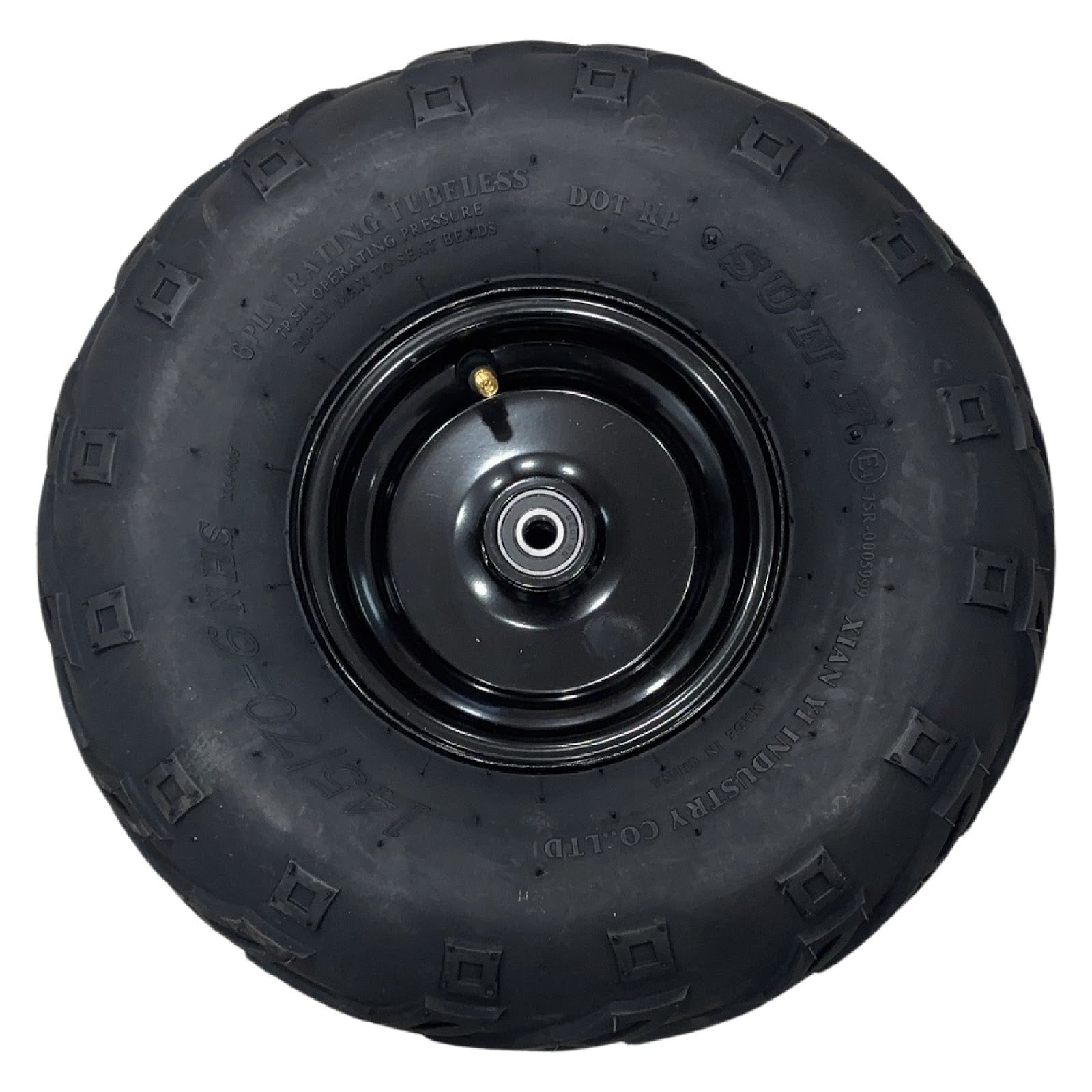 Replacement Wheel for Kids Ride on's - Front Right 6 inch wheel for 163cc UTV OneUTV-PX5S - 104-3181