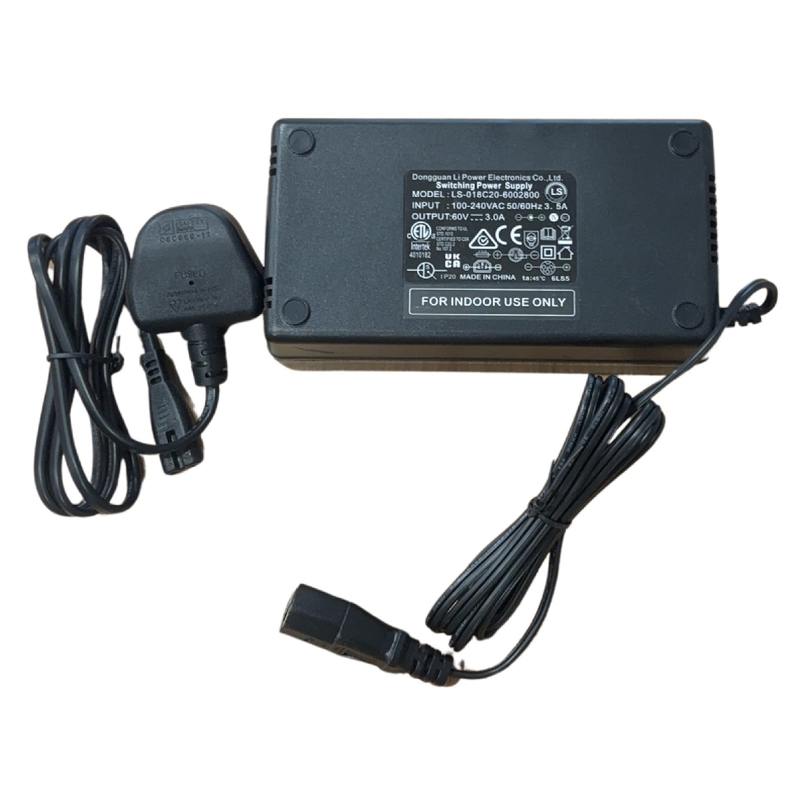Replacement Charger for Kids Ride on's - 60V Lead Acid Battery Charger - 117-3250