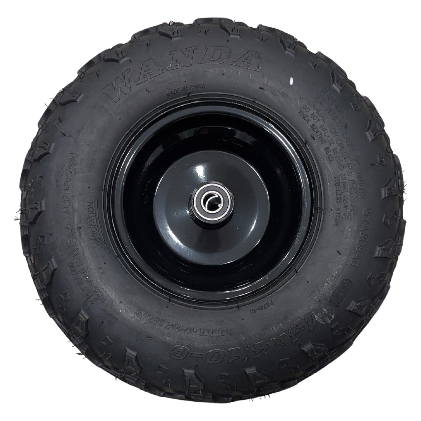 Replacement Wheel for Kids Ride on's - Front Right Wheel 6 inch for OneKart-EX3S/PX3S - 104-3187