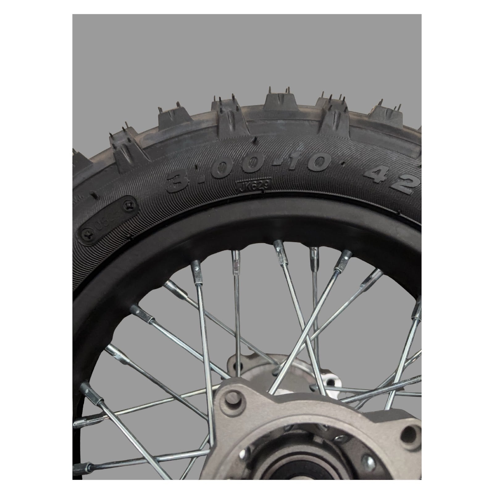 Replacement Wheel for Kids Ride on's - OneMX PX2S Rear Wheel 10 inch 110cc dirt bike - 104-3127