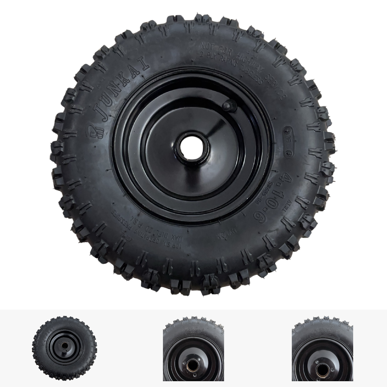 Replacement Wheel for Kids Ride on's - Quad/ATV 6 inch Front Wheel - 104-3128