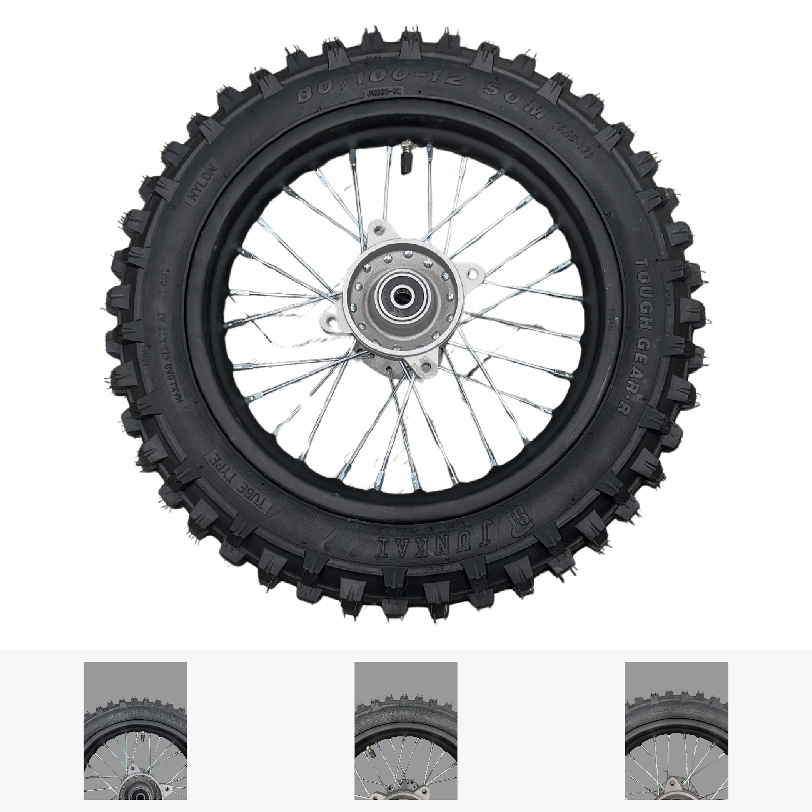 Replacement Wheel for Kids Ride on's - 12 inch rear wheel for OneMX-EX2S - 104-3119
