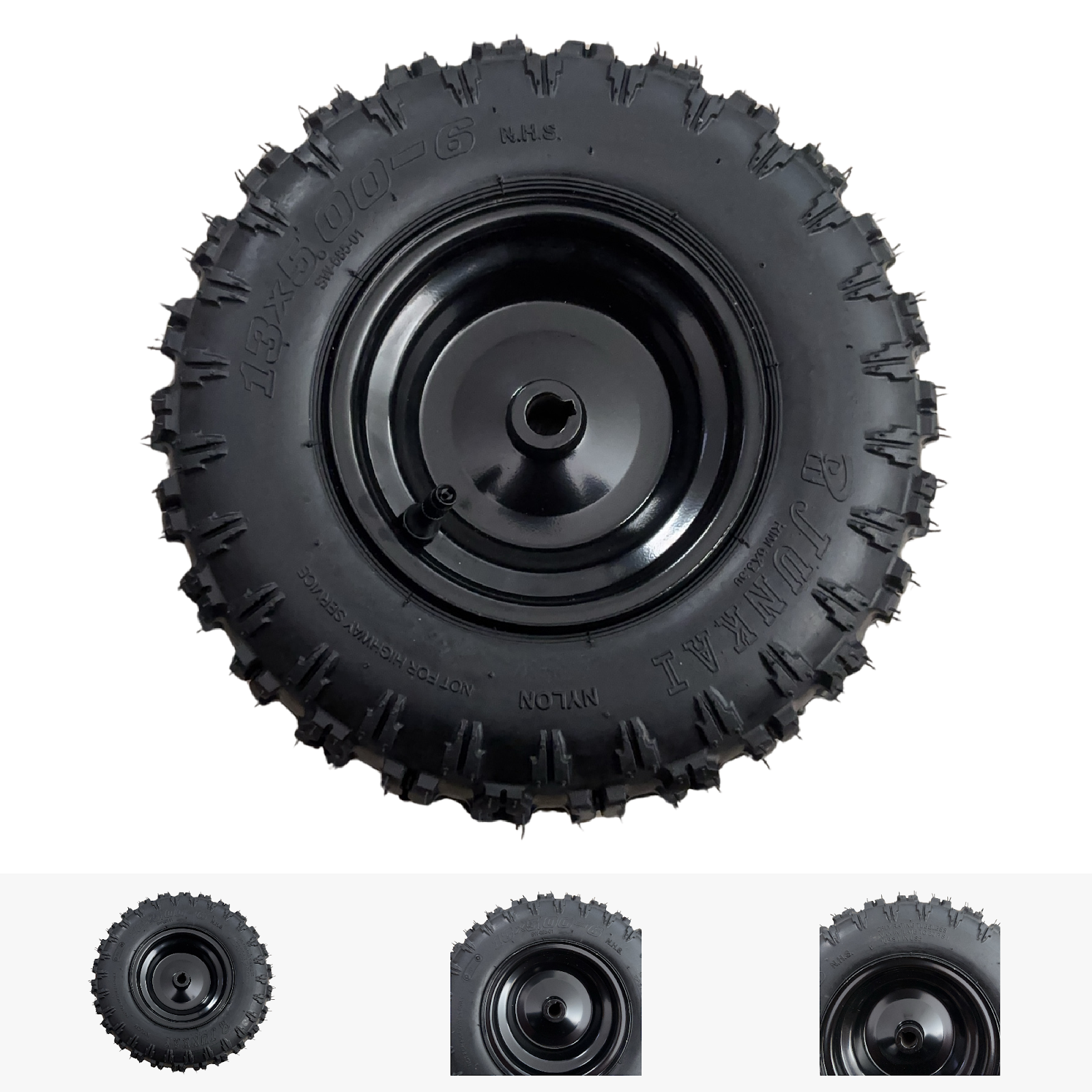 Replacement Wheel for Kids Ride on's - Quad/ATV 6 inch Rear Wheel - 104-3129