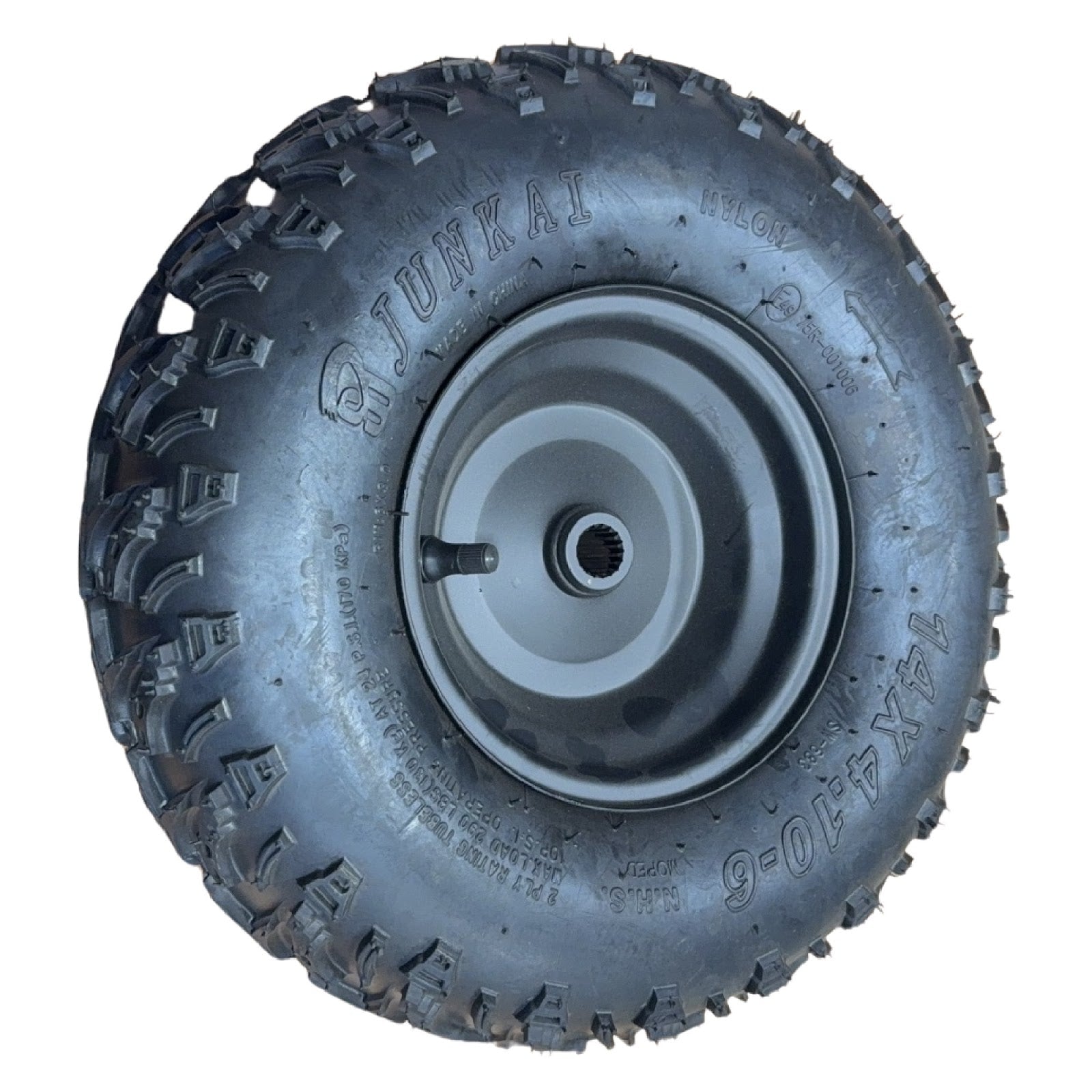 Replacement Wheel for Kids Ride on's - Rear Left Wheel Complete for OneBuggy-EX2S 6inch - 104-3180