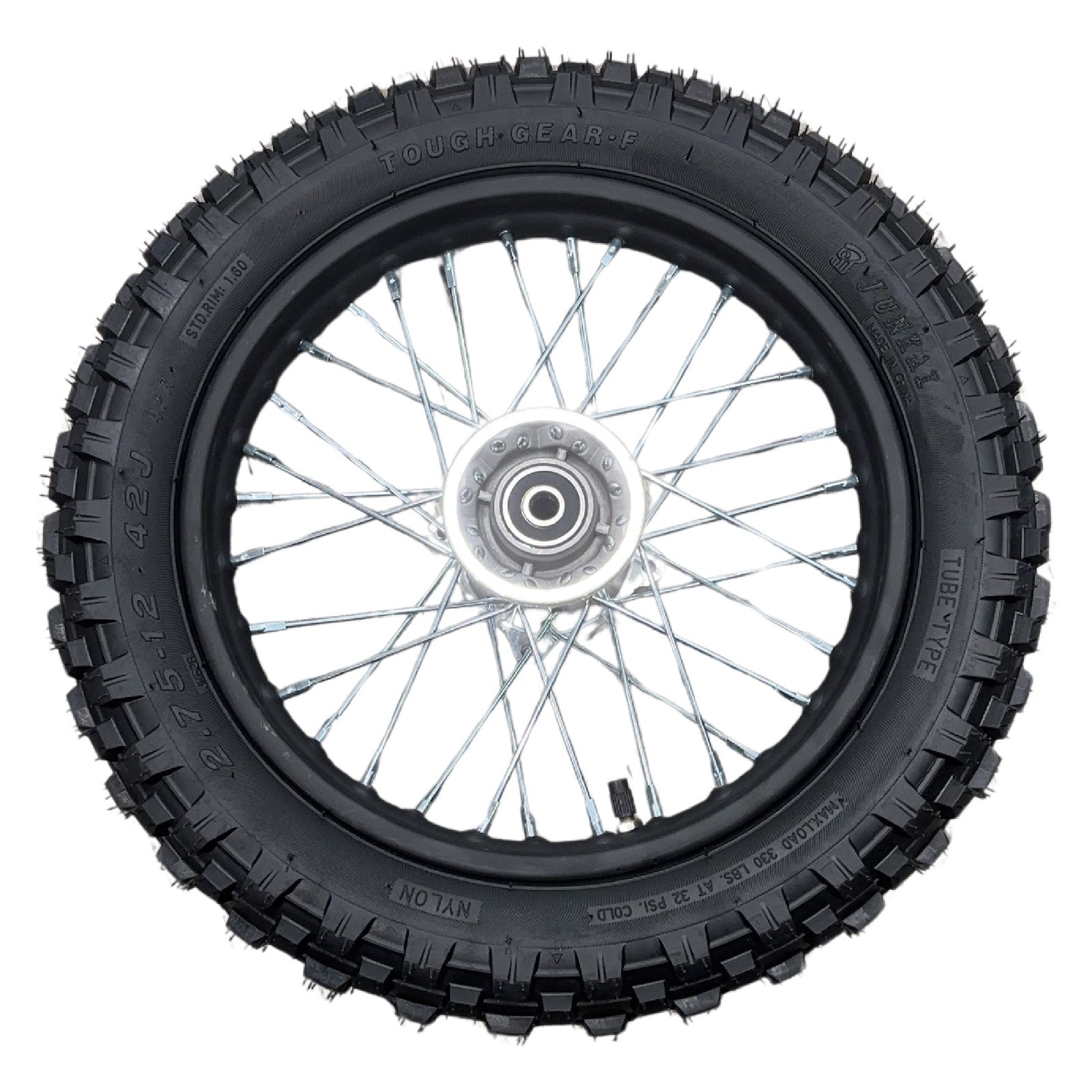 Replacement Wheel for Kids Ride on's - 12 inch Front Wheel for OneMX-Px2S 110cc - 104-3130