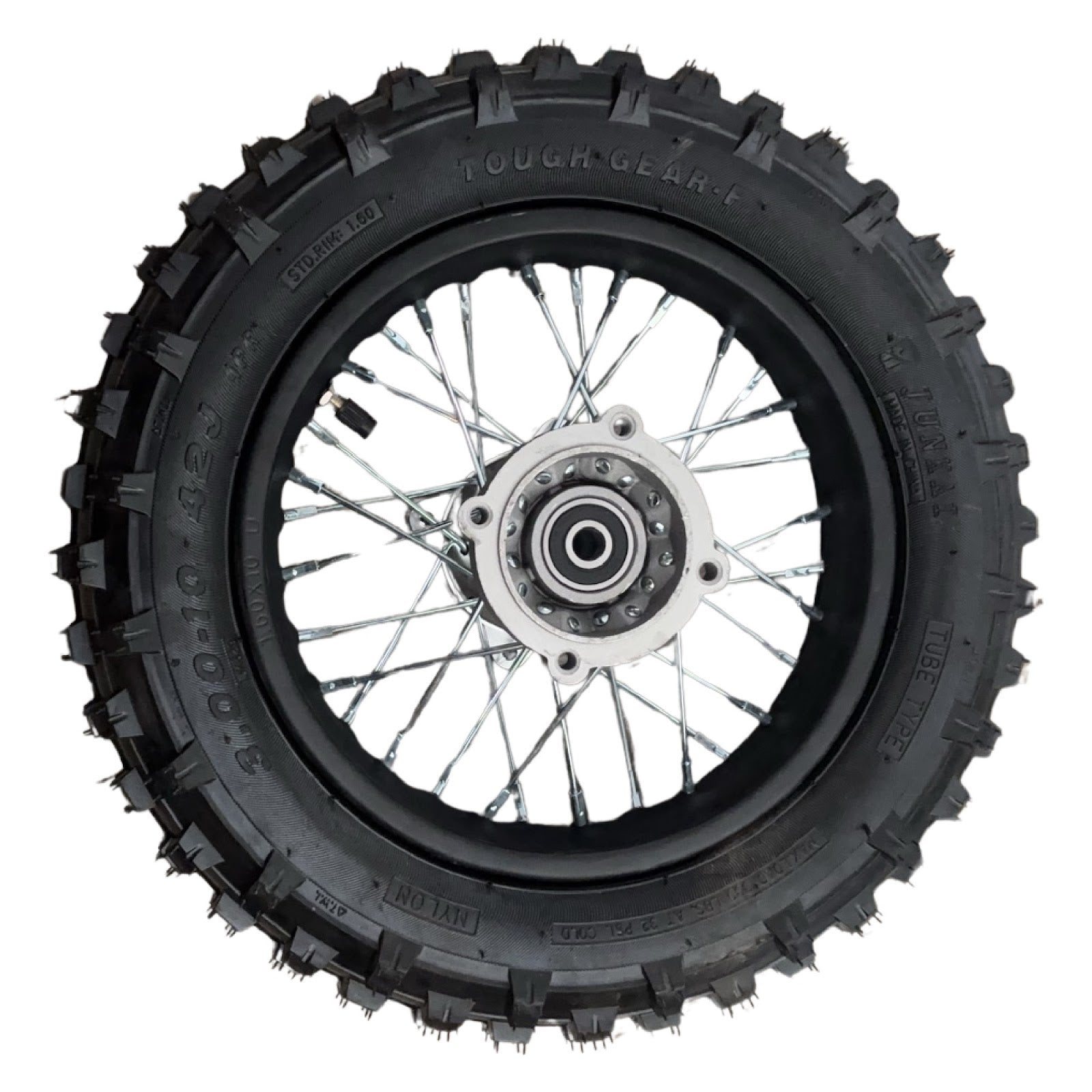 Replacement Wheel for Kids Ride on's - OneMX PX2S Rear Wheel 10 inch 110cc dirt bike - 104-3127