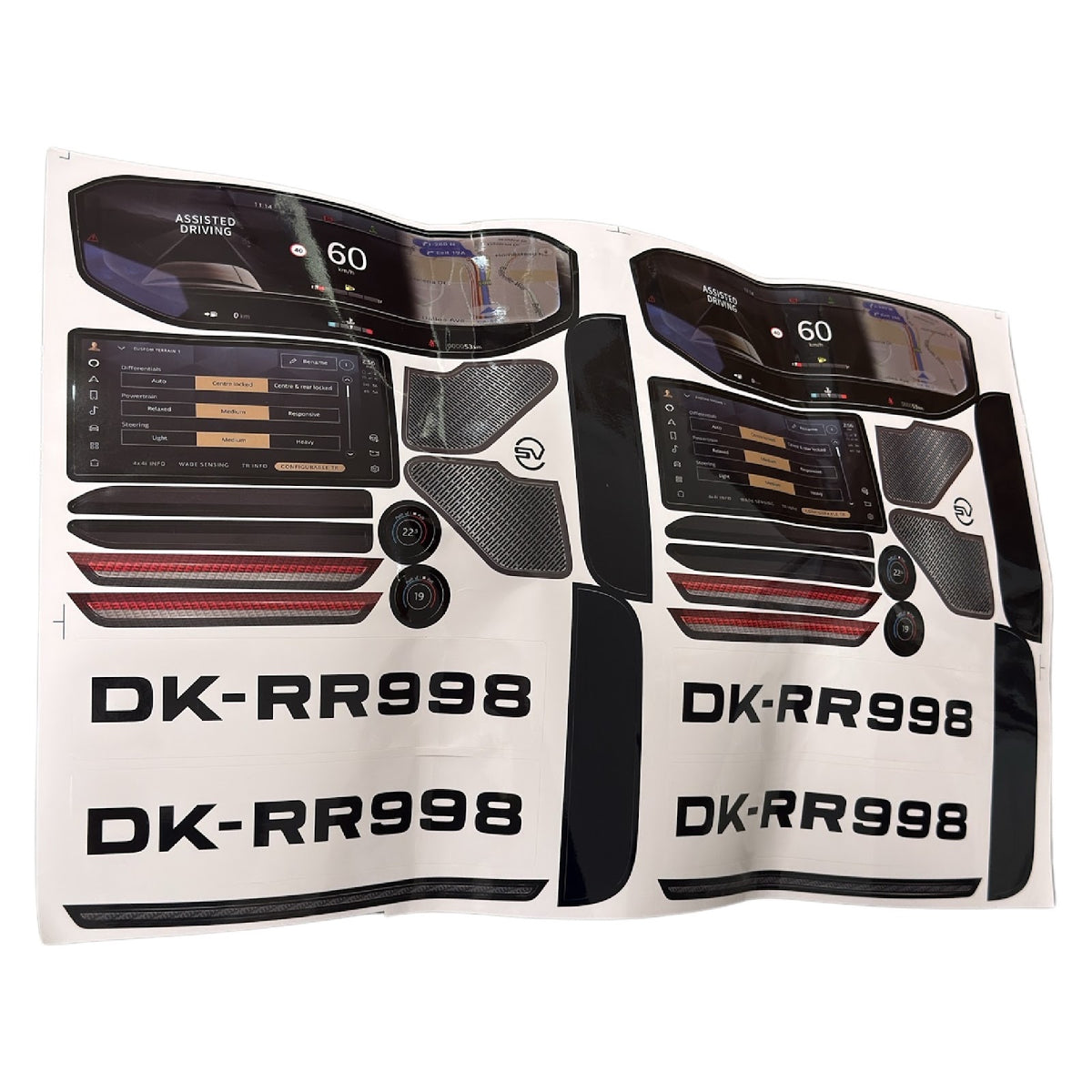Replacement Stickers for Kids Ride on's - Body Stickers for Range Rover SUV - 139-3435
