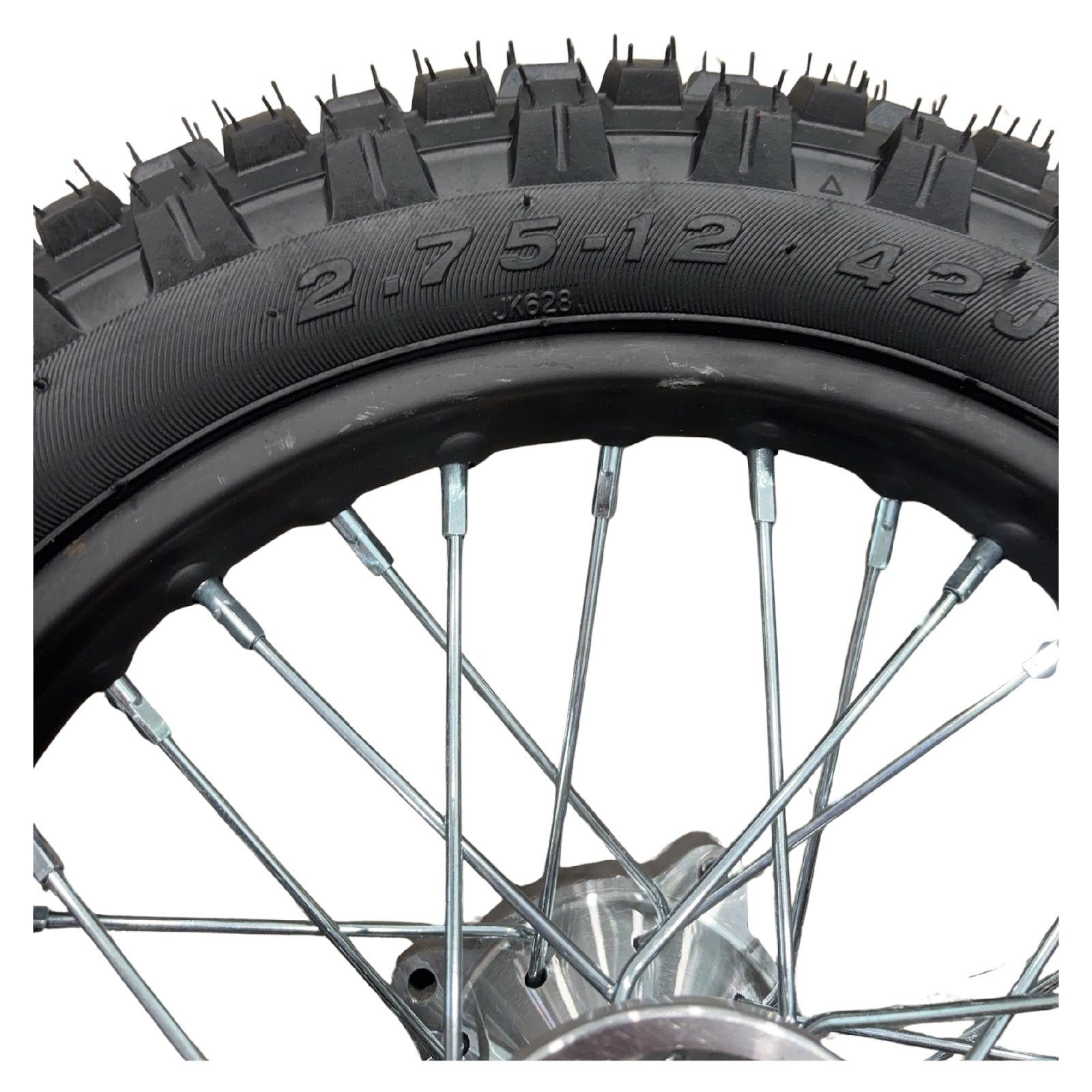 Replacement Wheel for Kids Ride on's - 12 inch Front Wheel for OneMX-Px2S 110cc - 104-3130