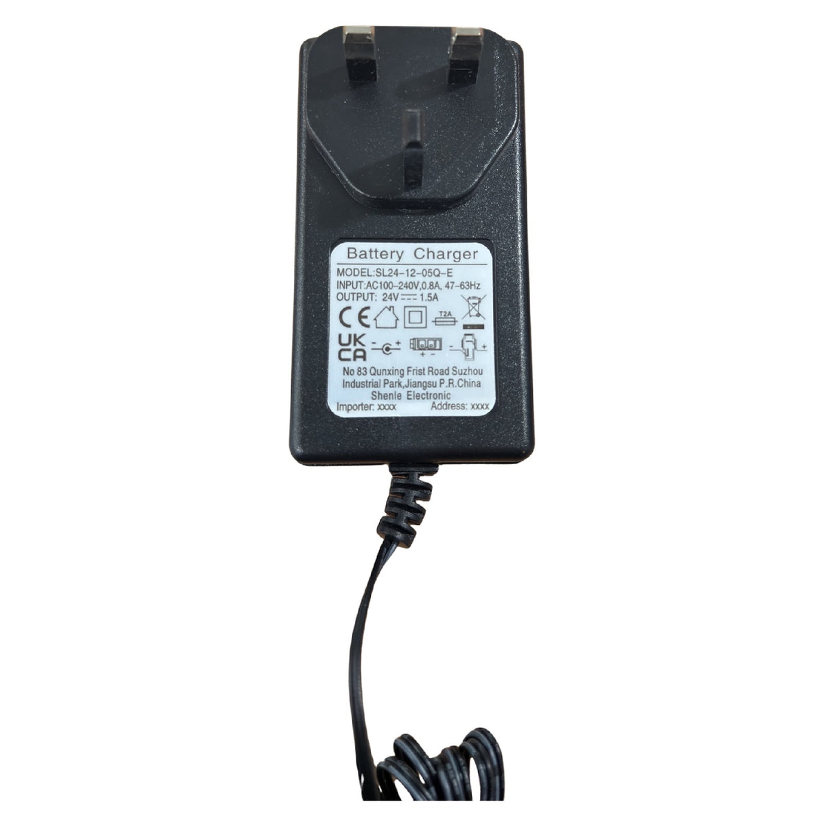 Replacement Charger for Kids Ride on's - 24v 1.5ah Charger - 117-3517