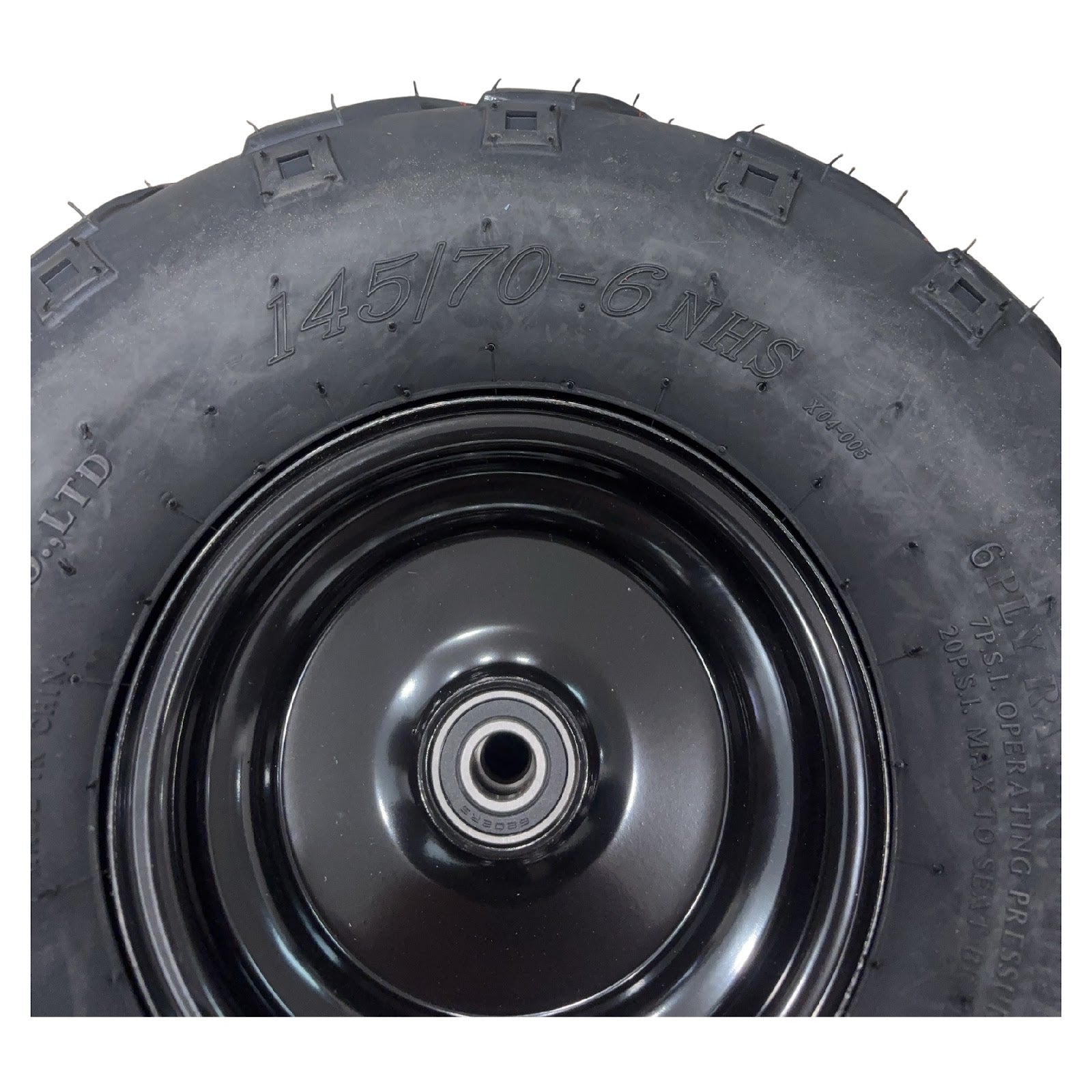 Replacement Wheel for Kids Ride on's - Front Left 6 inch Wheel for 163cc UTV OneUTV-PX5S - 104-3182