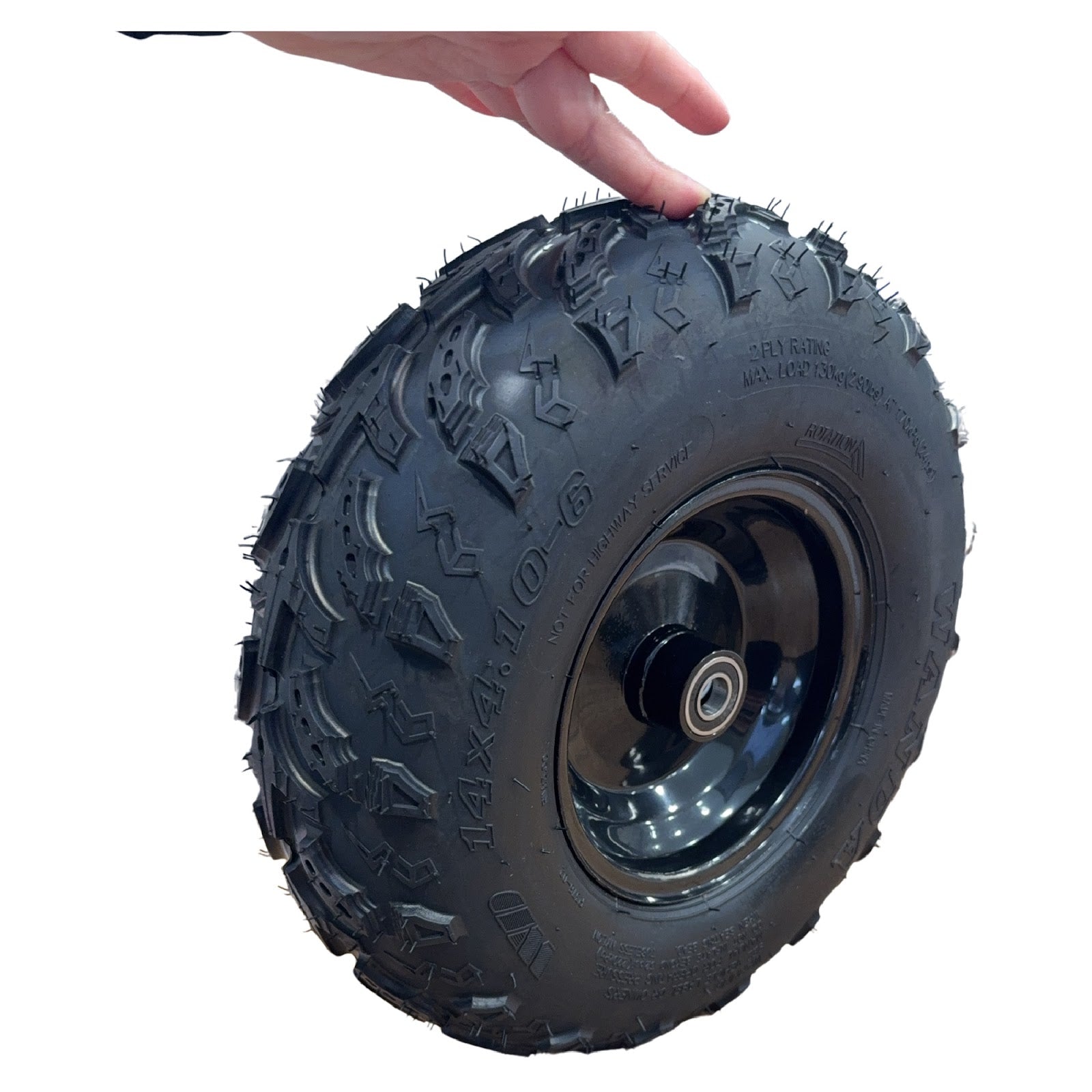 Replacement Wheel for Kids Ride on's - Front Wheel for Electric and Petrol Buggy - 104-3175
