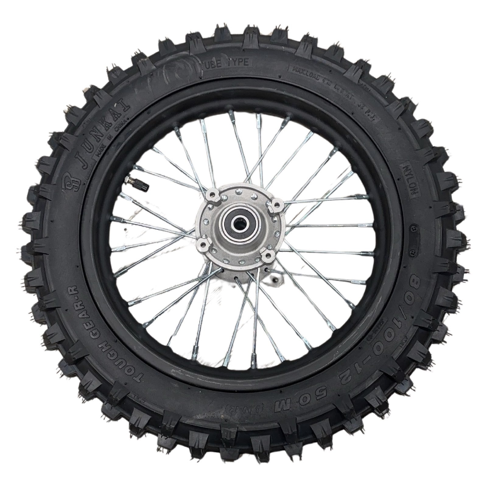Replacement Wheel for Kids Ride on's - 12 inch rear wheel for OneMX-EX2S - 104-3119