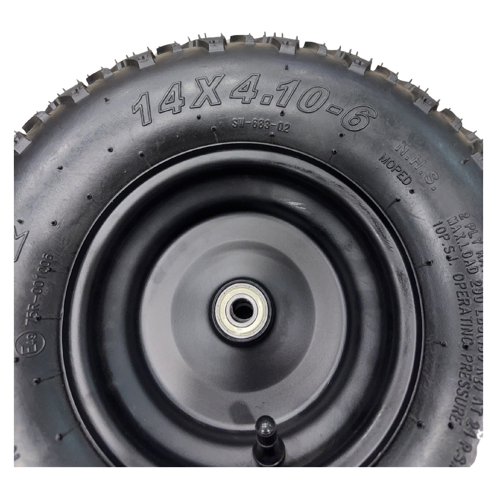 Replacement Wheel for Kids Ride on's - Front Left Wheel 6 inch for OneBuggy-EX2S - 104-3185