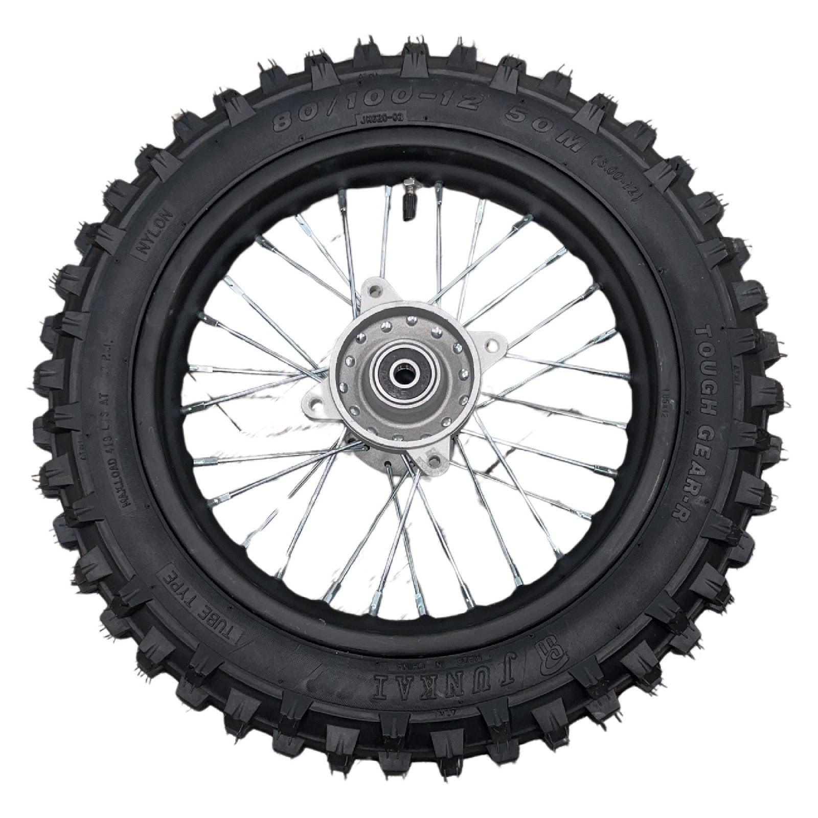 Replacement Wheel for Kids Ride on's - 12 inch rear wheel for OneMX-EX2S - 104-3119