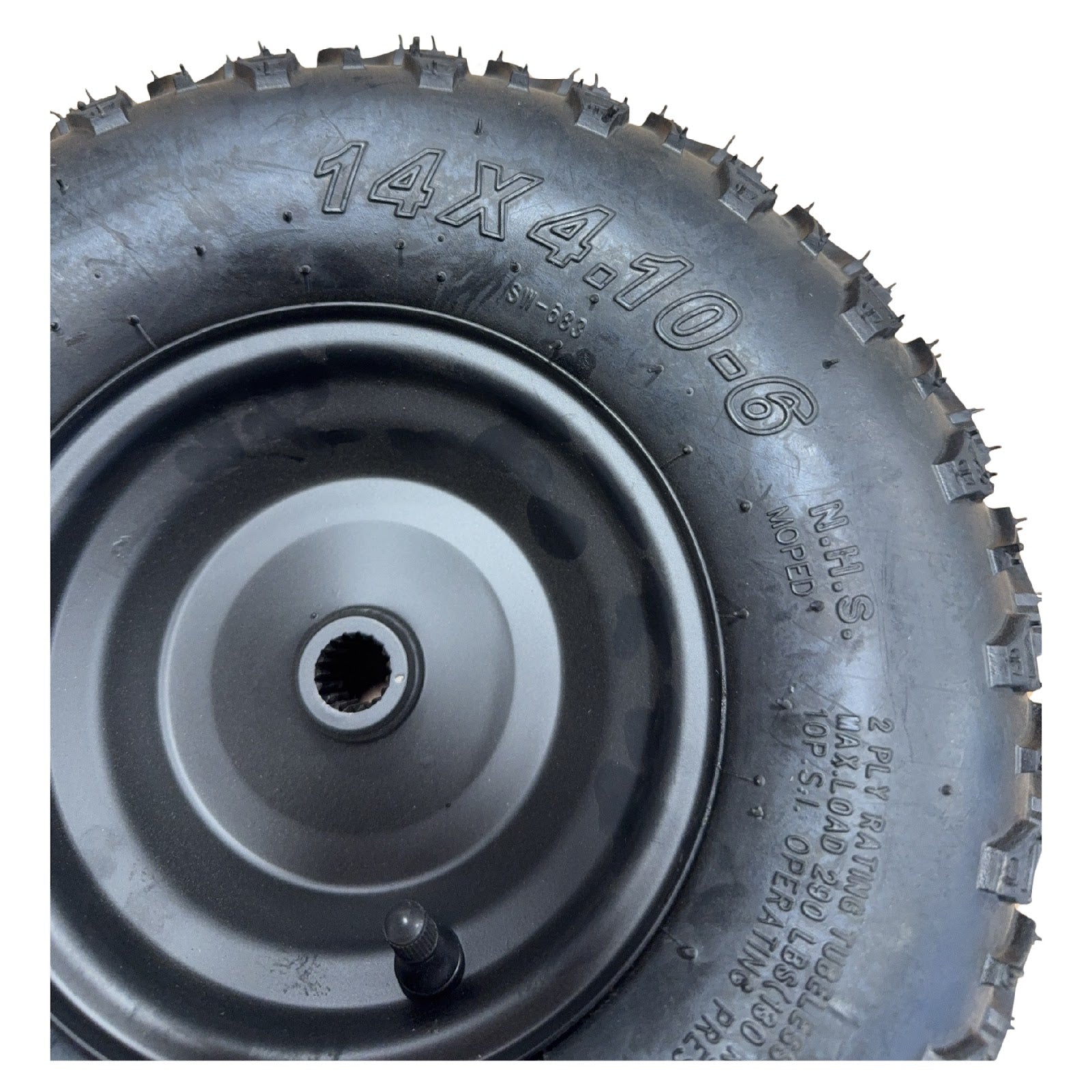 Replacement Wheel for Kids Ride on's - Rear Left Wheel Complete for OneBuggy-EX2S 6inch - 104-3180