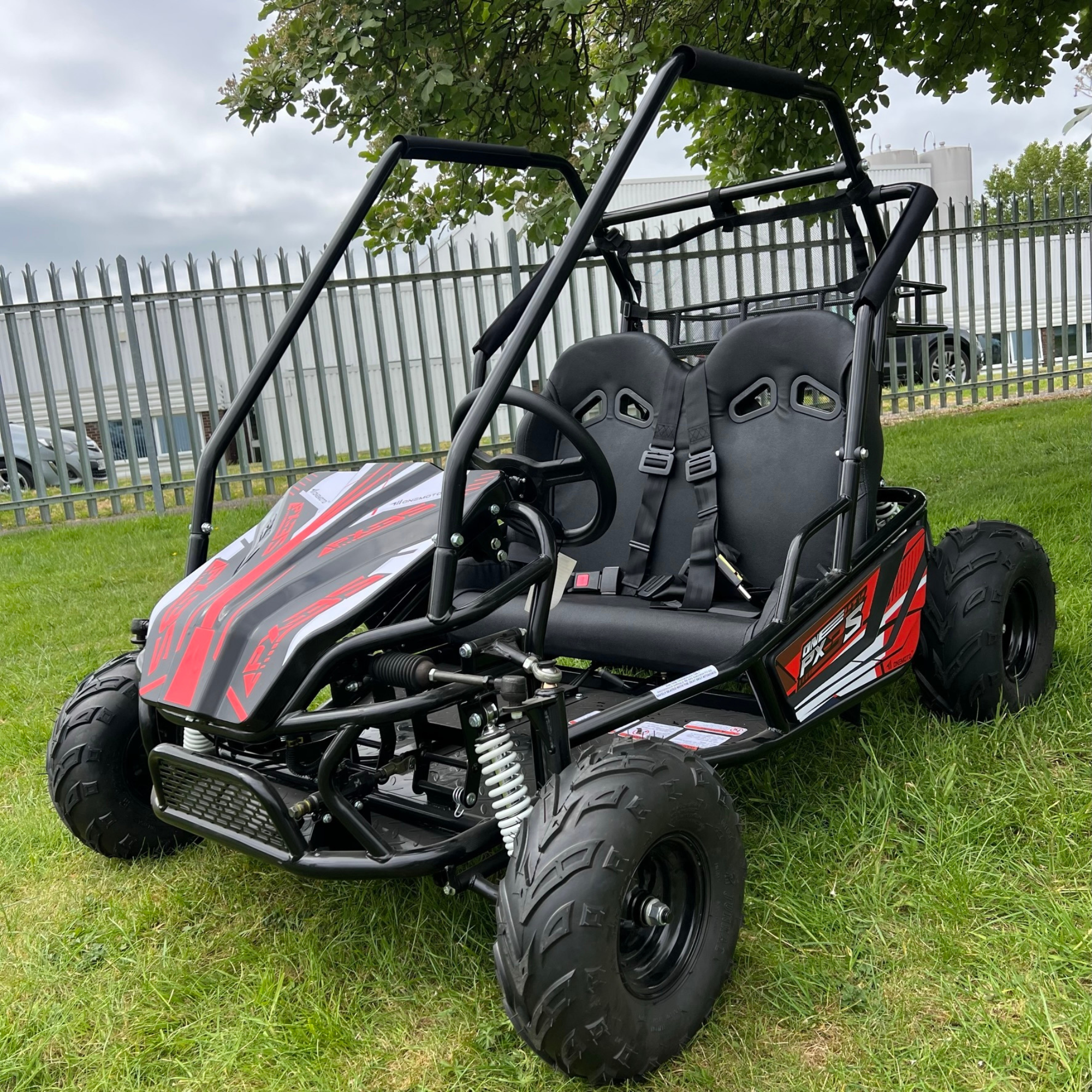 212cc 4-Stroke Kids 2 Seater Petrol UTV Buggy - Storage & Roll Cage | OneUTV™ PX3S