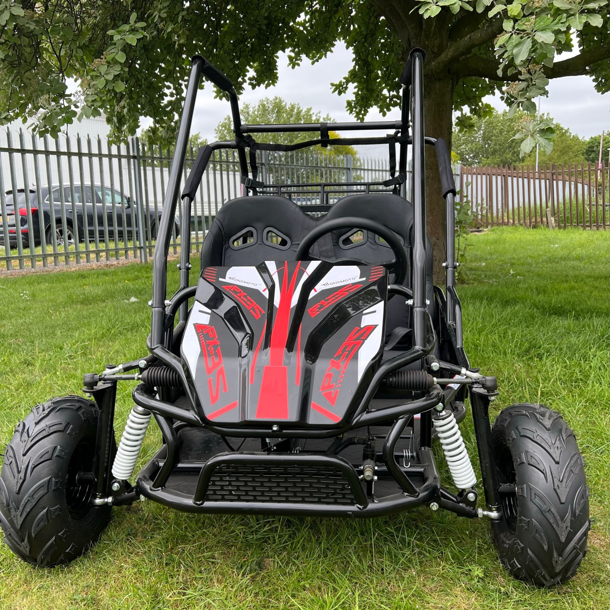 212cc 4-Stroke Kids 2 Seater Petrol UTV Buggy - Storage & Roll Cage | OneUTV™ PX3S