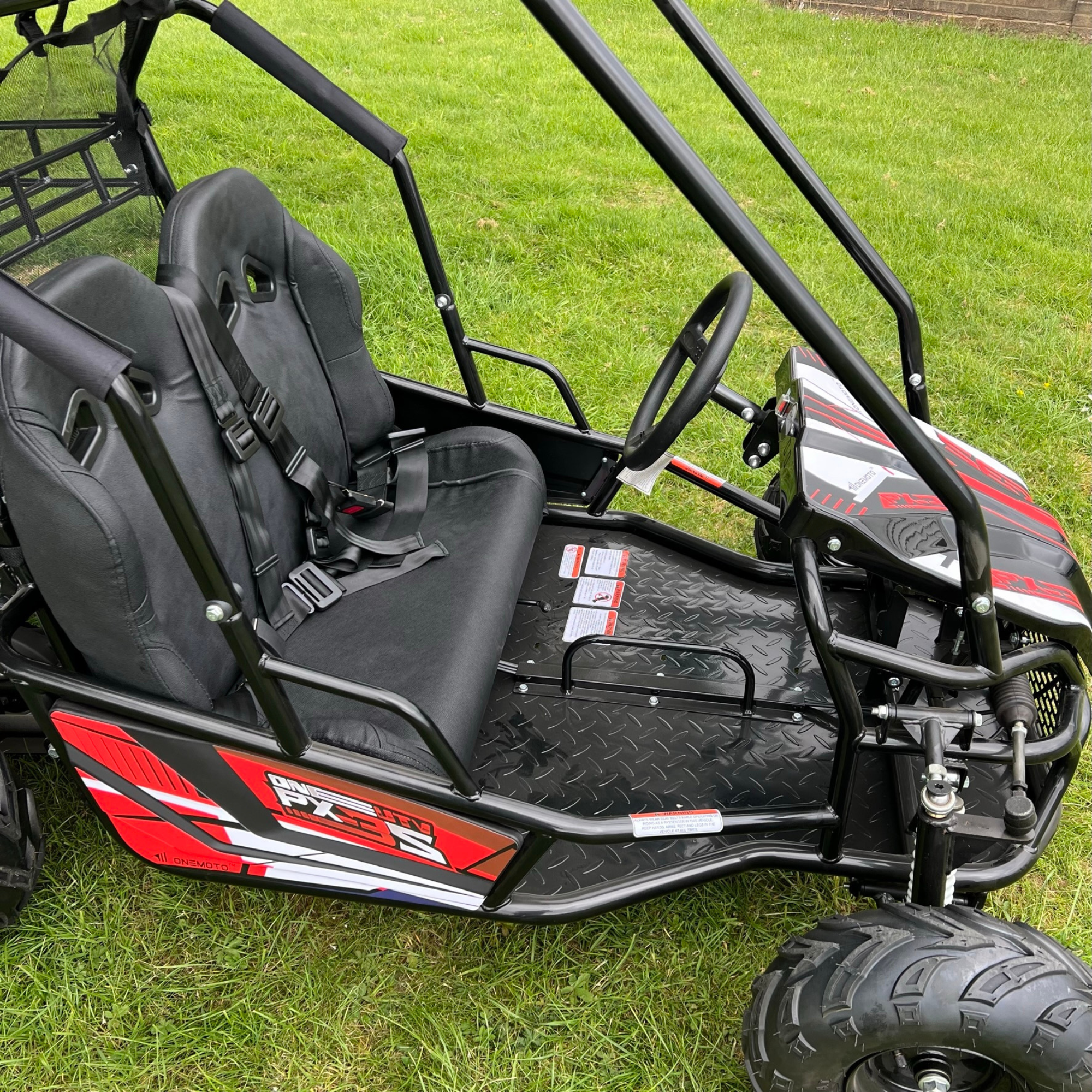 212cc 4-Stroke Kids 2 Seater Petrol UTV Buggy - Storage & Roll Cage | OneUTV™ PX3S