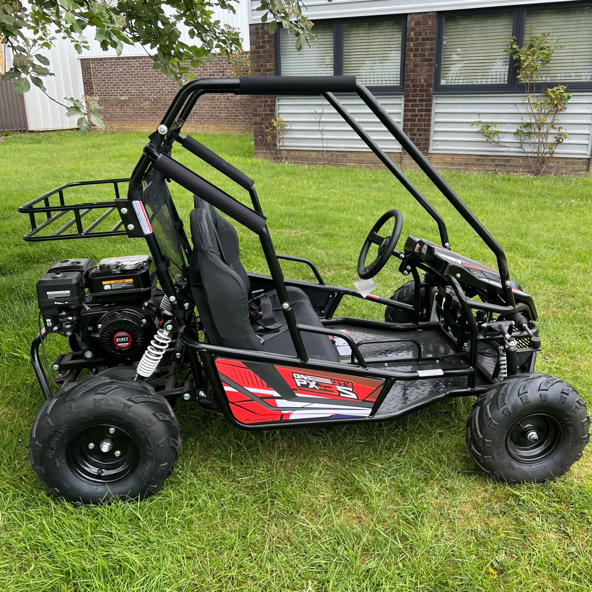 212cc 4-Stroke Kids 2 Seater Petrol UTV Buggy - Storage & Roll Cage | OneUTV™ PX3S