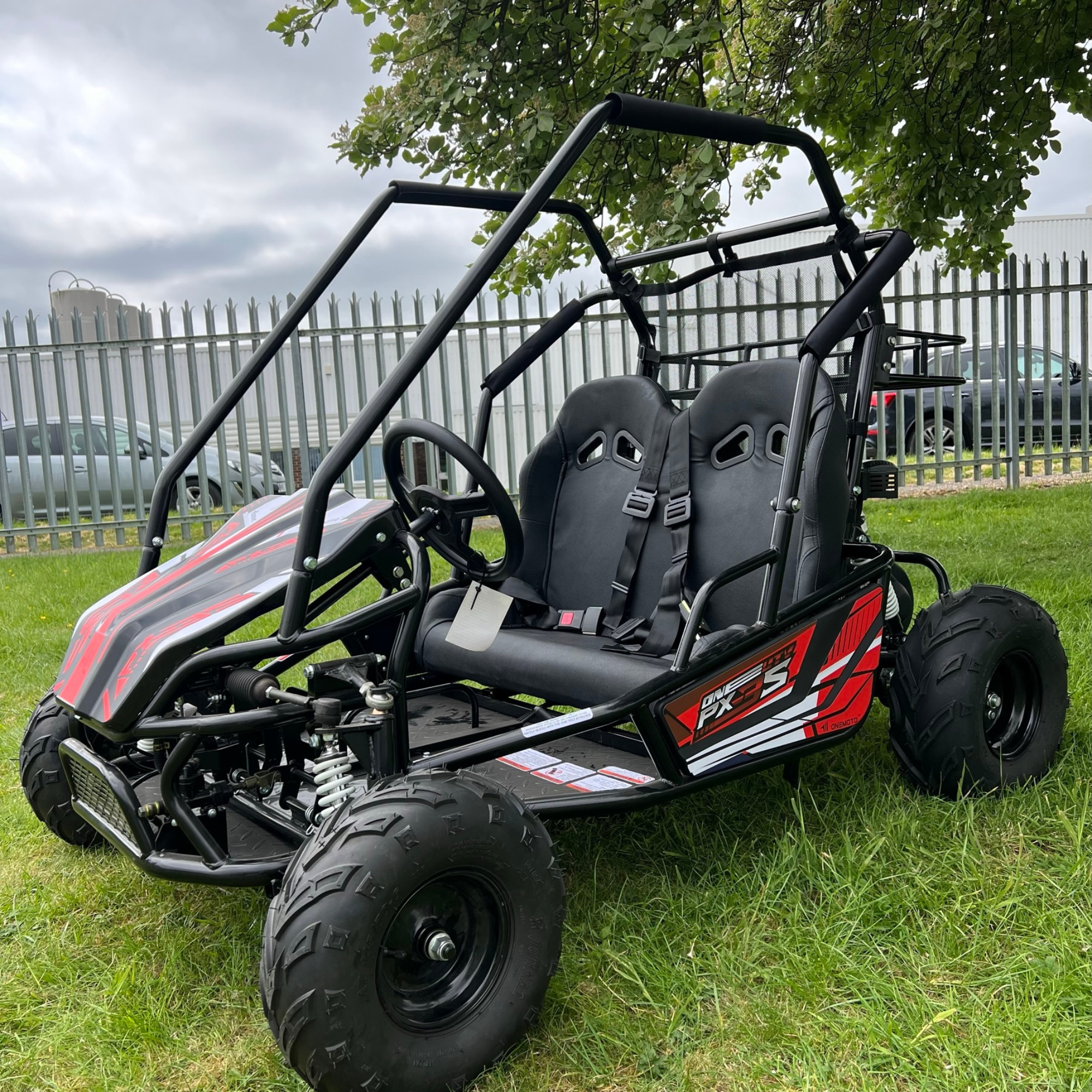 212cc 4-Stroke Kids 2 Seater Petrol UTV Buggy - Storage & Roll Cage | OneUTV™ PX3S