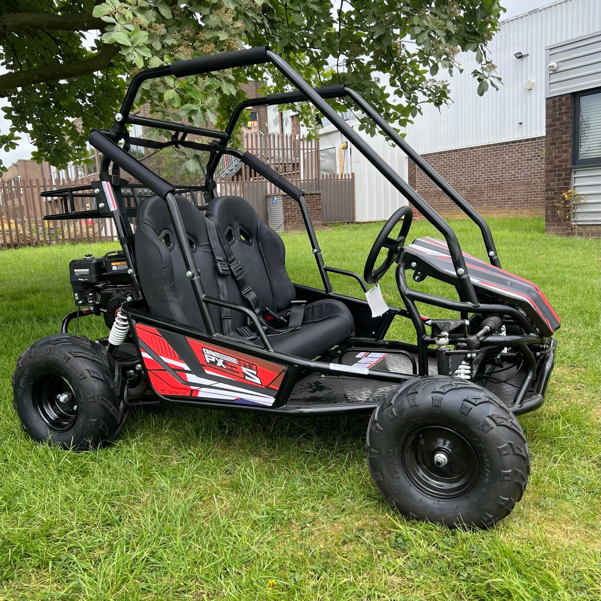 212cc 4-Stroke Kids 2 Seater Petrol UTV Buggy - Storage & Roll Cage | OneUTV™ PX3S