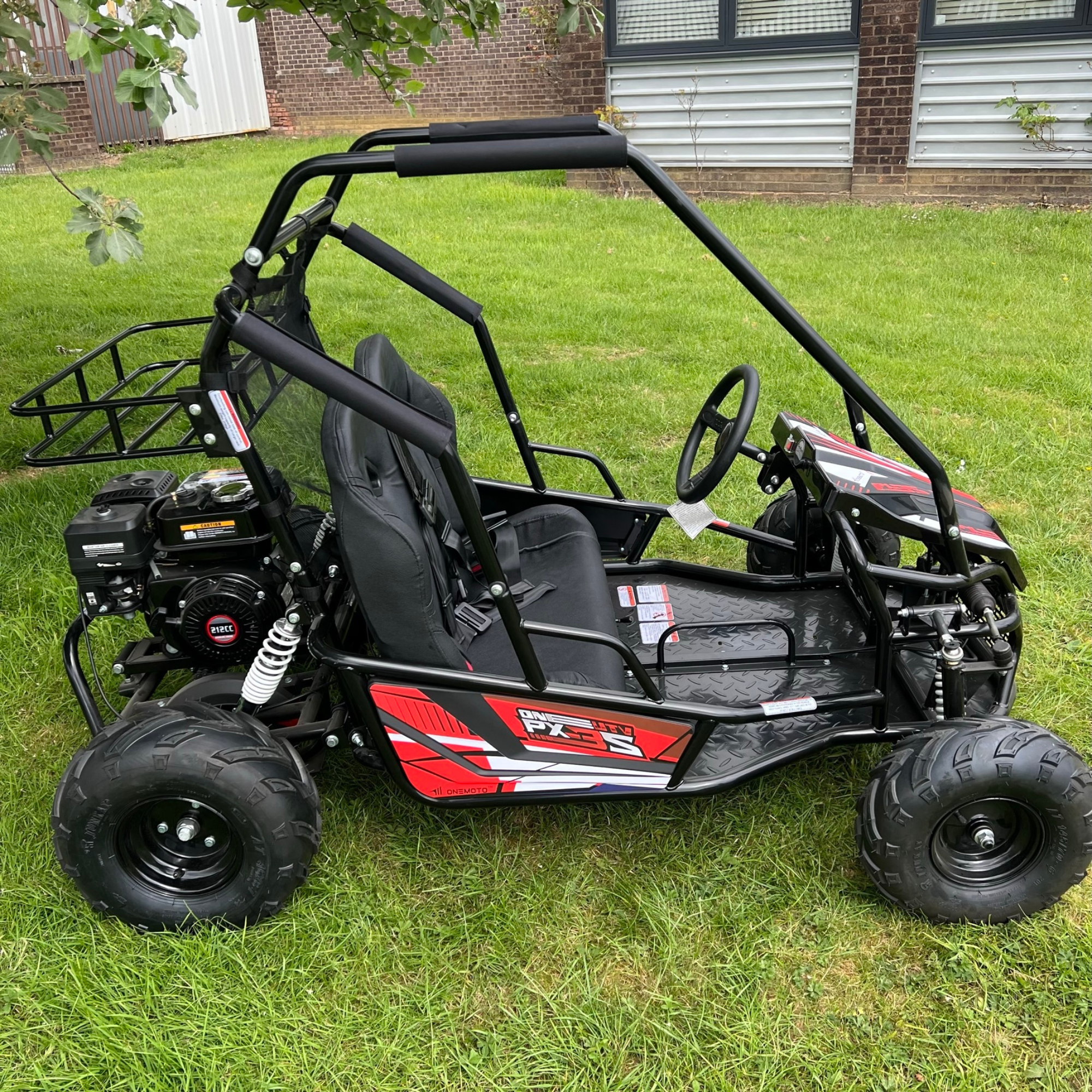 212cc 4-Stroke Kids 2 Seater Petrol UTV Buggy - Storage & Roll Cage | OneUTV™ PX3S
