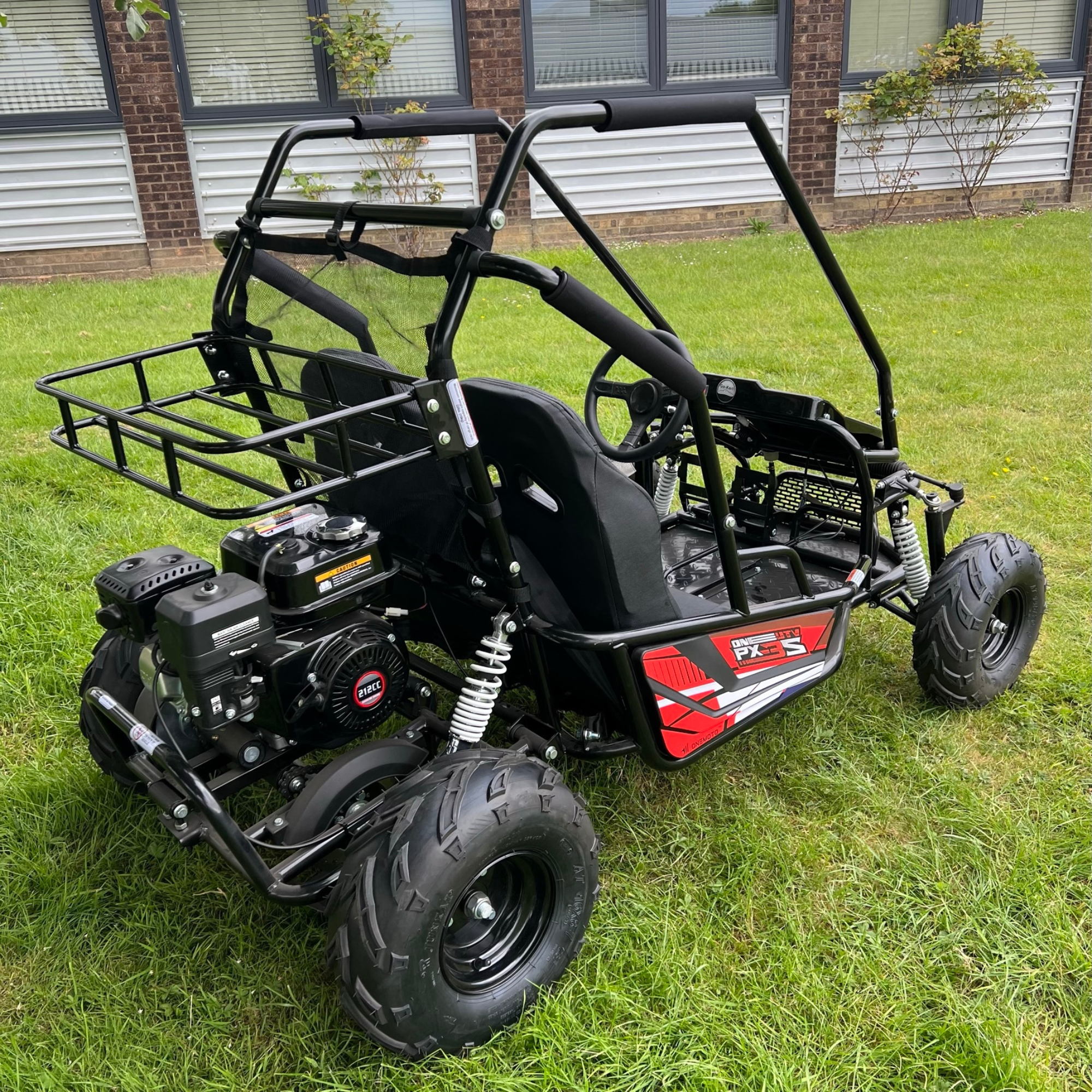 212cc 4-Stroke Kids 2 Seater Petrol UTV Buggy - Storage & Roll Cage | OneUTV™ PX3S
