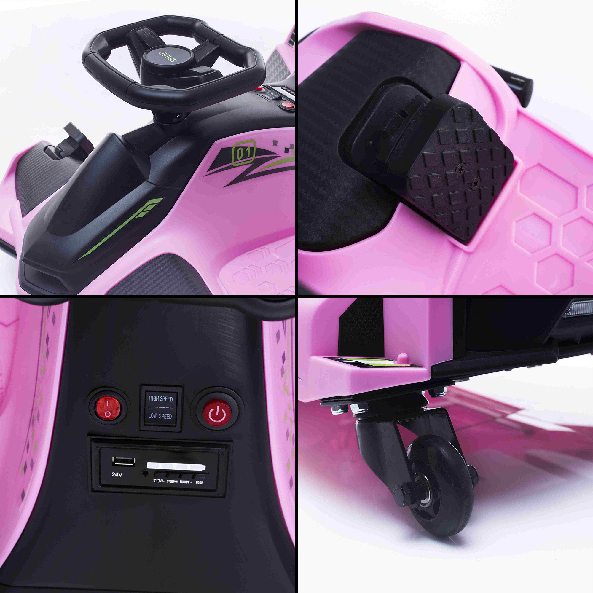 24v VoltRacer™ Drift Kart With Brushless Motor