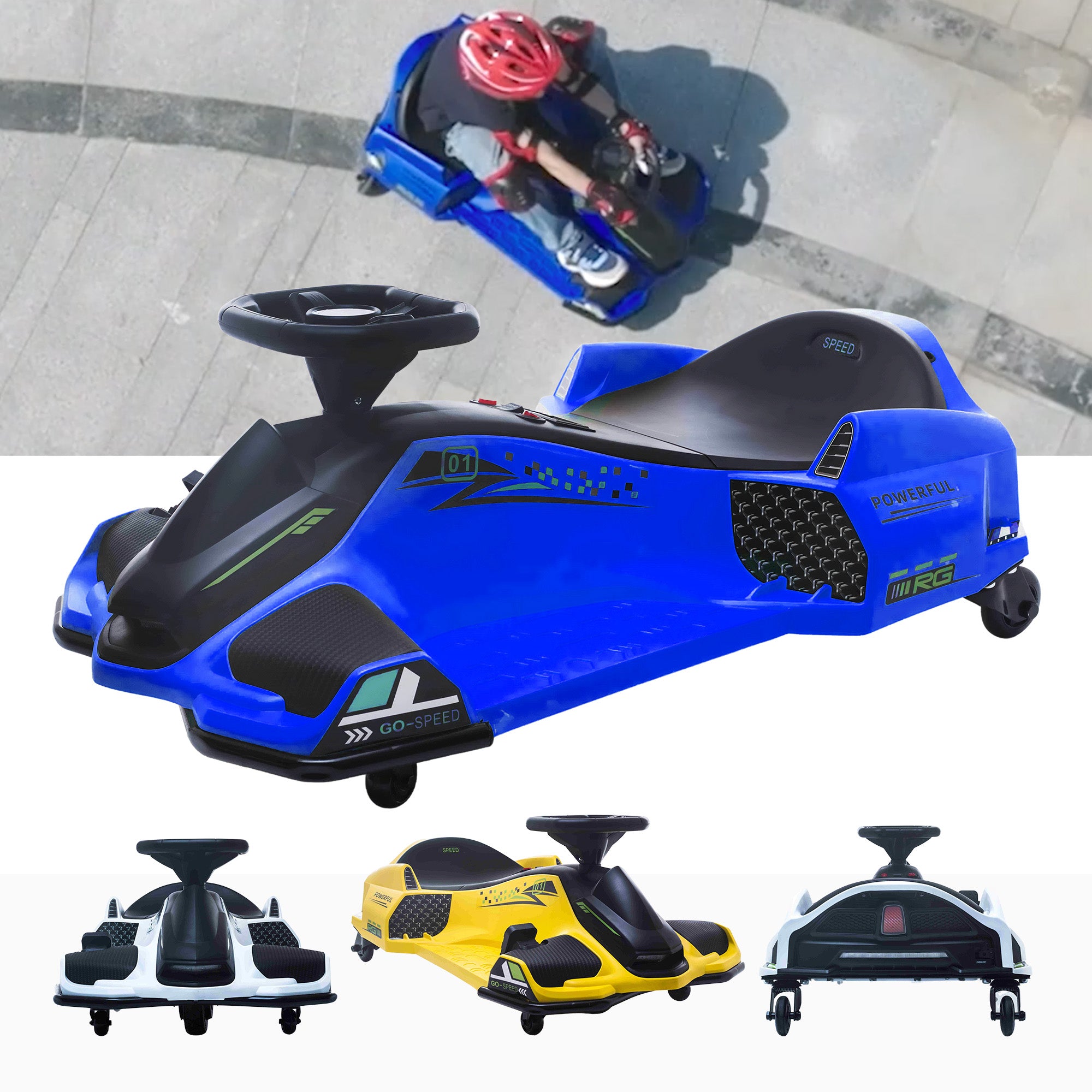 24v VoltRacer™ Drift Kart With Brushless Motor