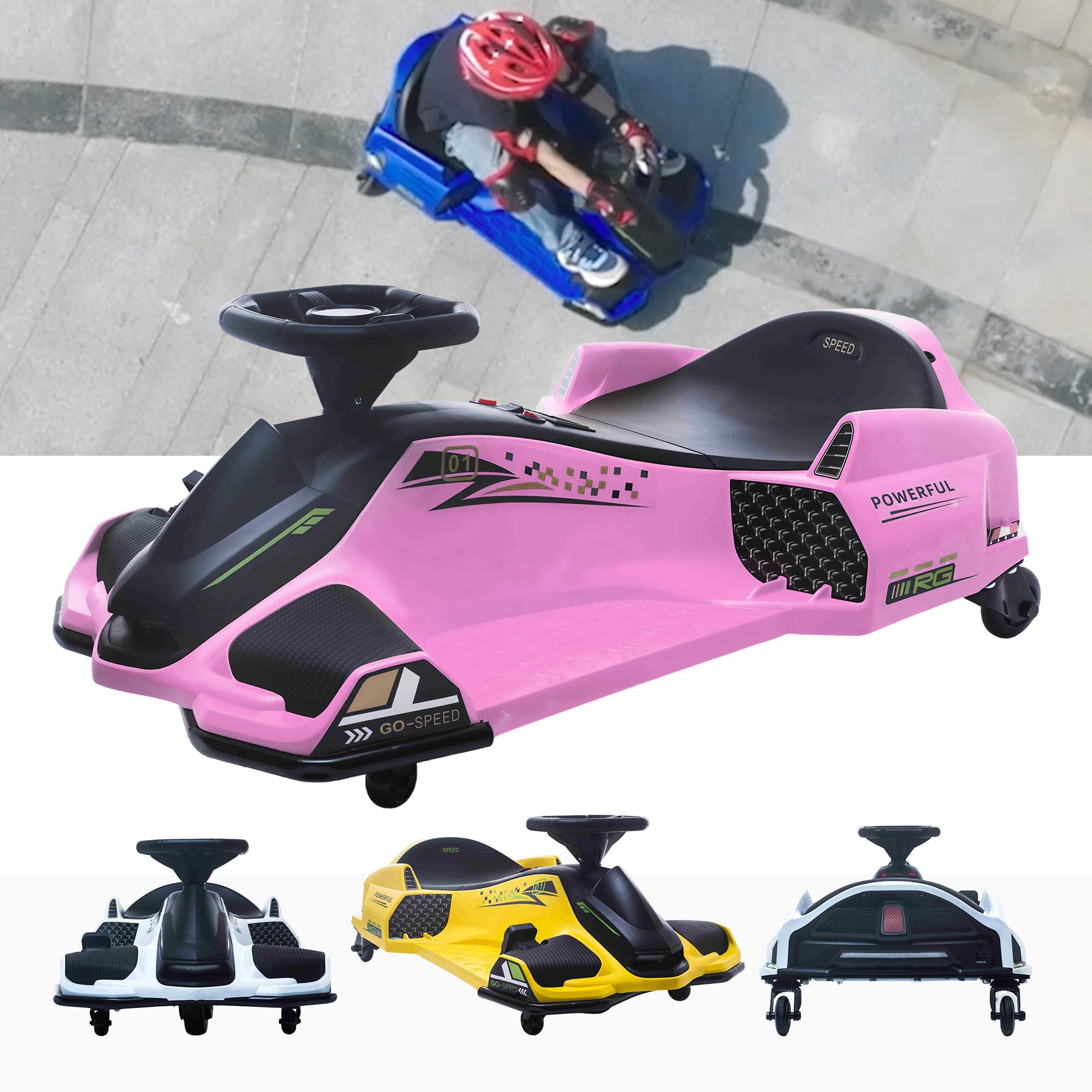 24v VoltRacer™ Drift Kart With Brushless Motor
