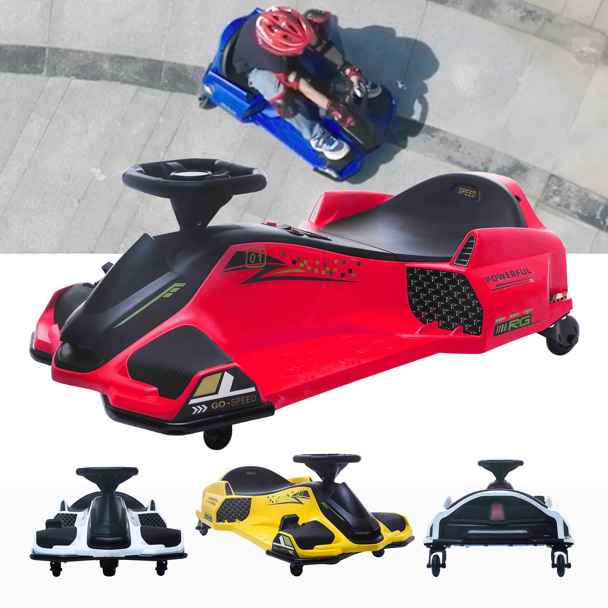24v VoltRacer™ Drift Kart With Brushless Motor