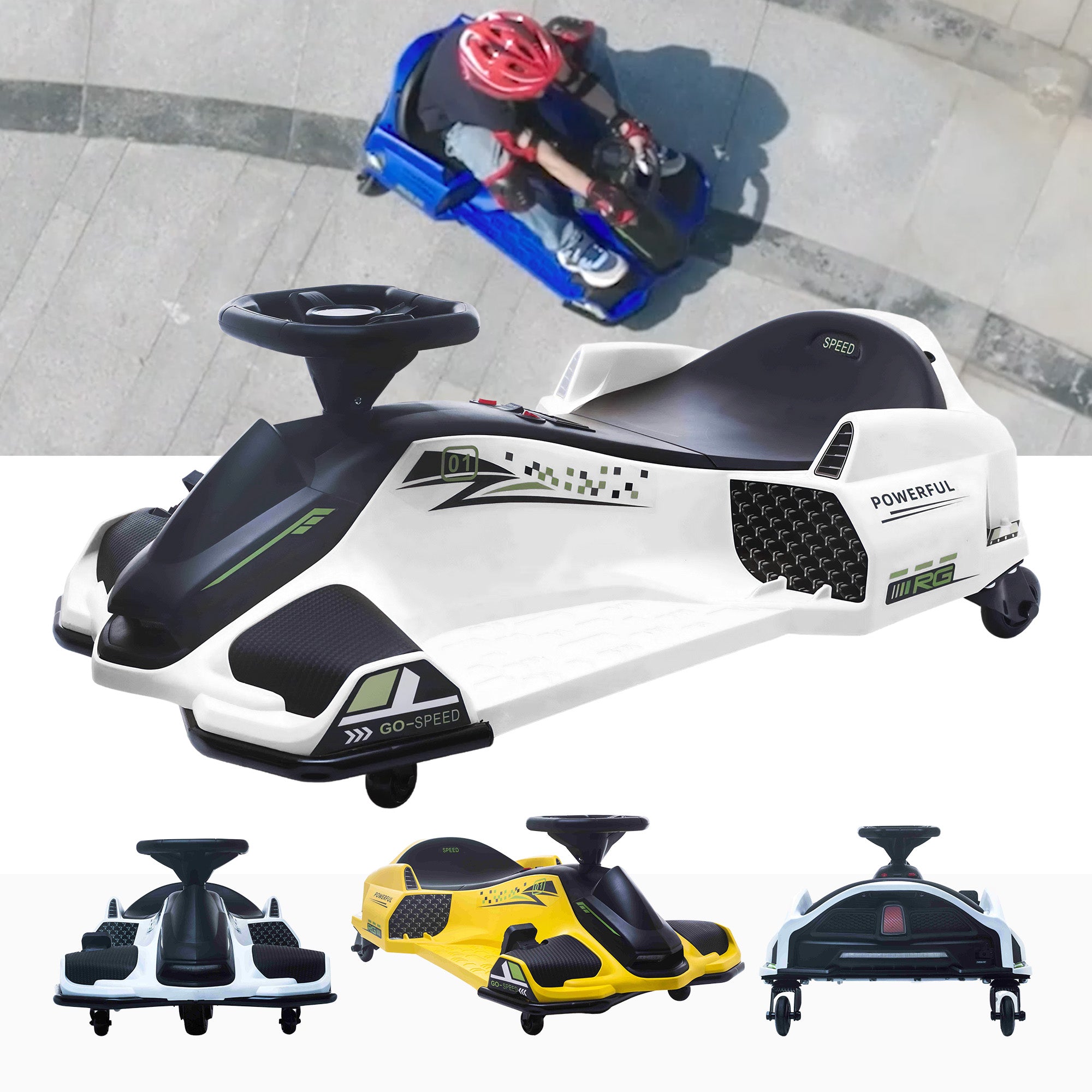 24v VoltRacer™ Drift Kart With Brushless Motor