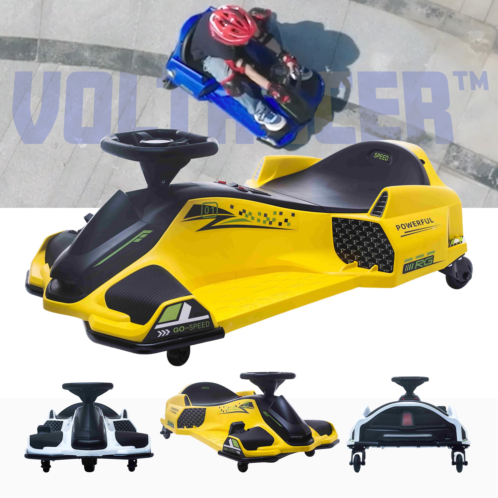 24v VoltRacer™ Drift Kart With Brushless Motor